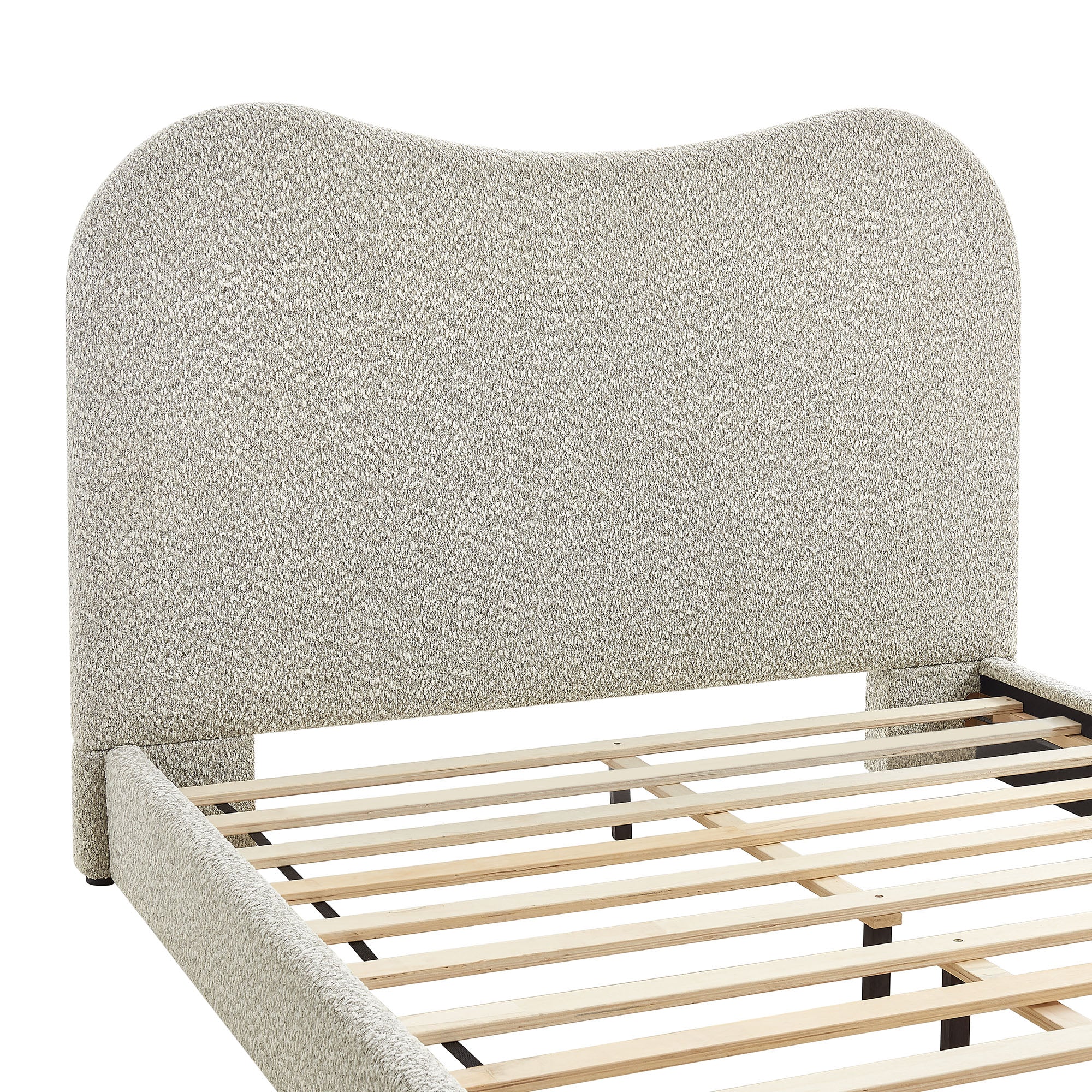 Seluna Boucle Queen Platform Bed by Modway - Image 15