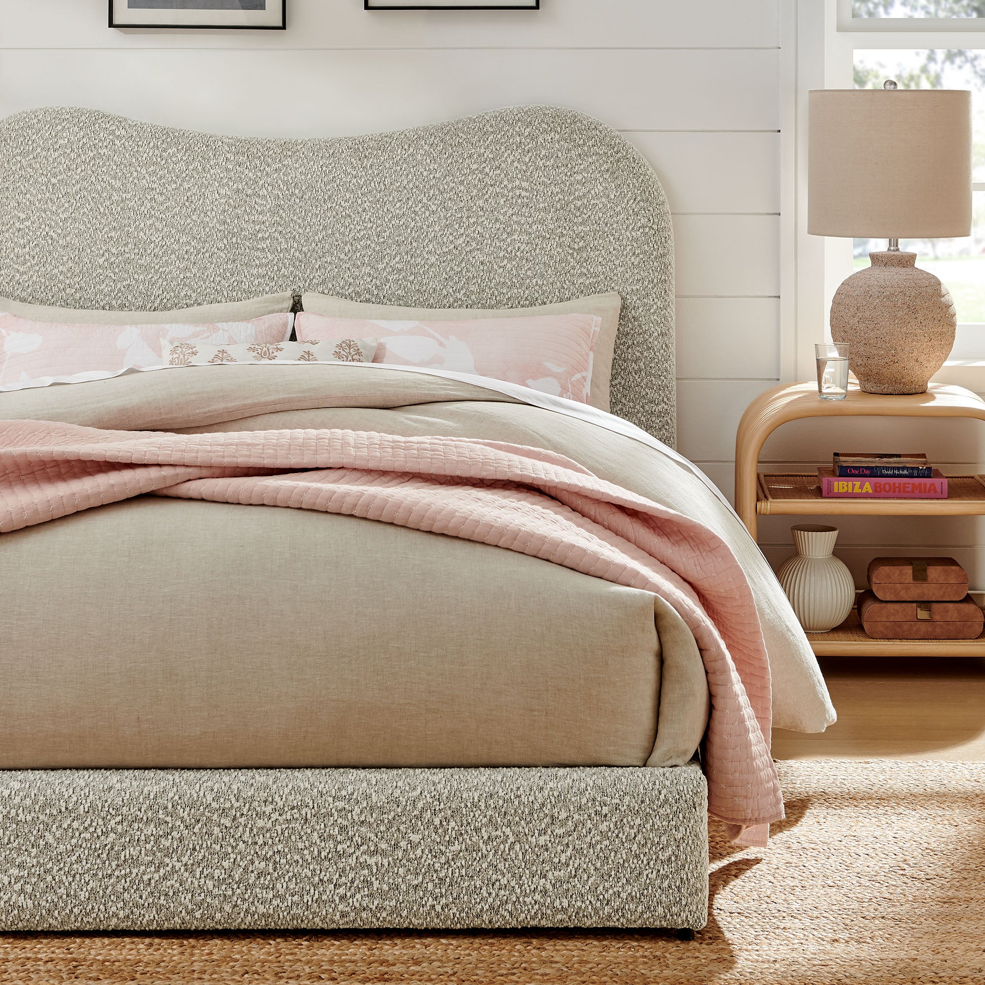 Seluna Boucle Queen Platform Bed by Modway - Image 18