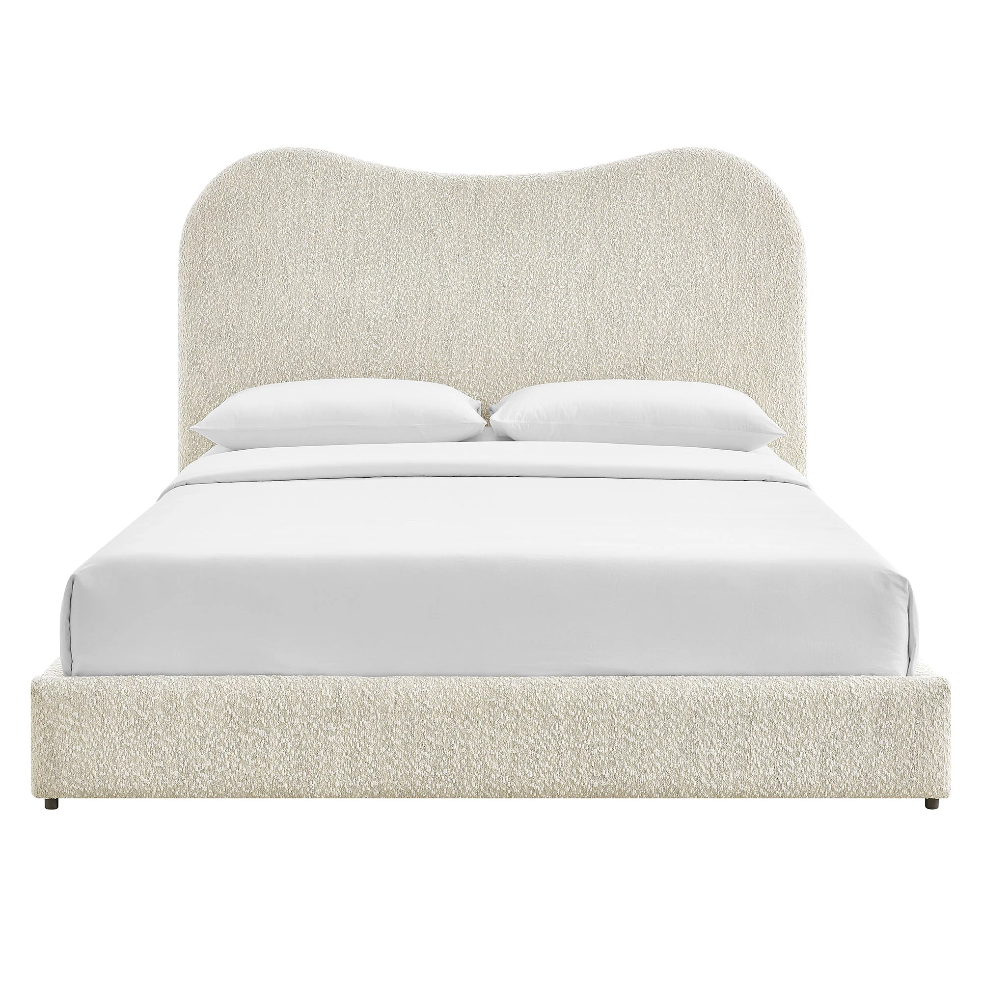 Seluna Boucle Queen Platform Bed by Modway - Image 4