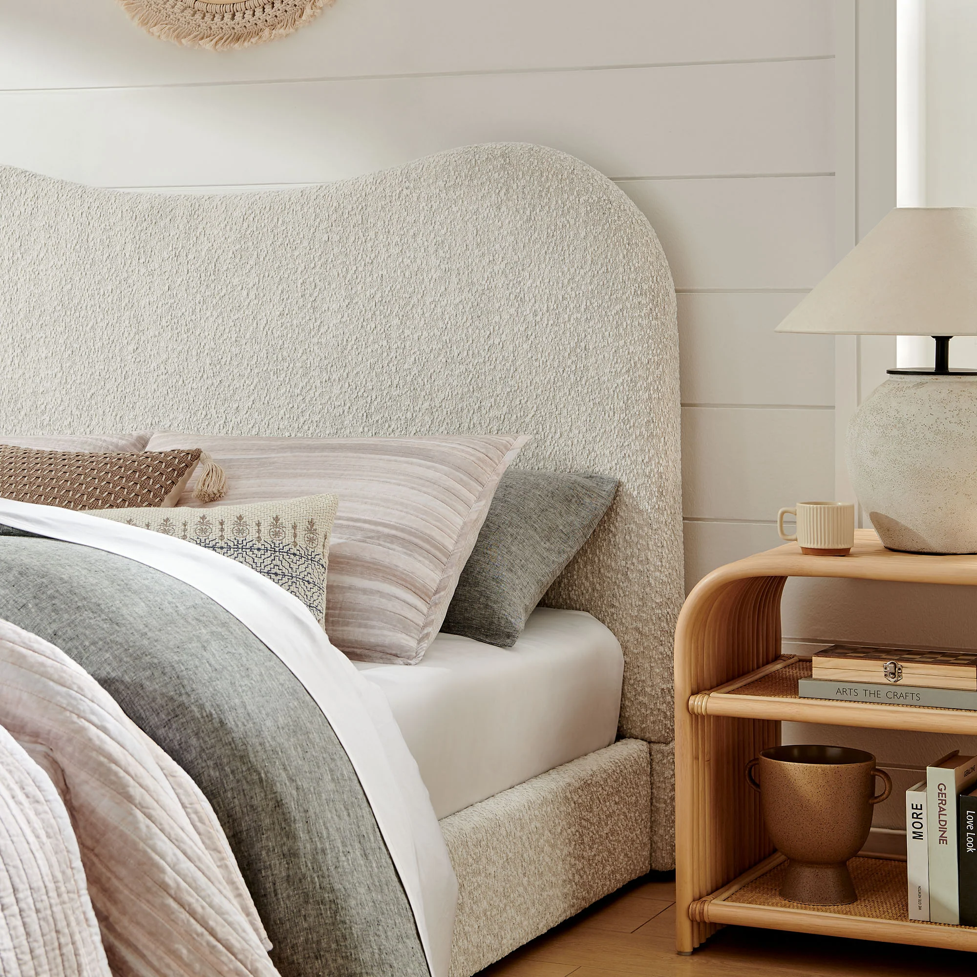 Seluna Boucle Queen Platform Bed by Modway - Image 7