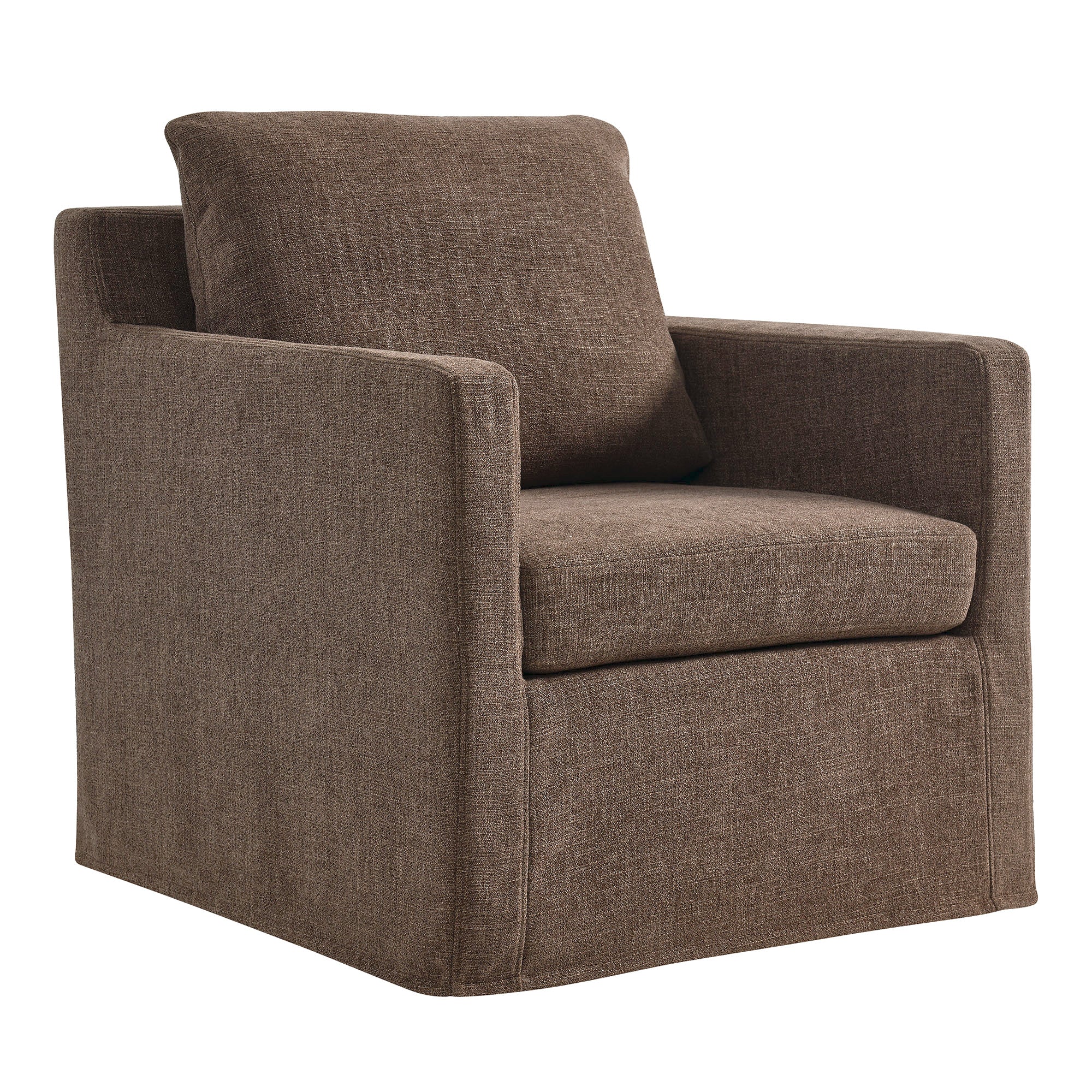 Serene Fabric Slipcovered Swivel Armchair by Modway - Image 10