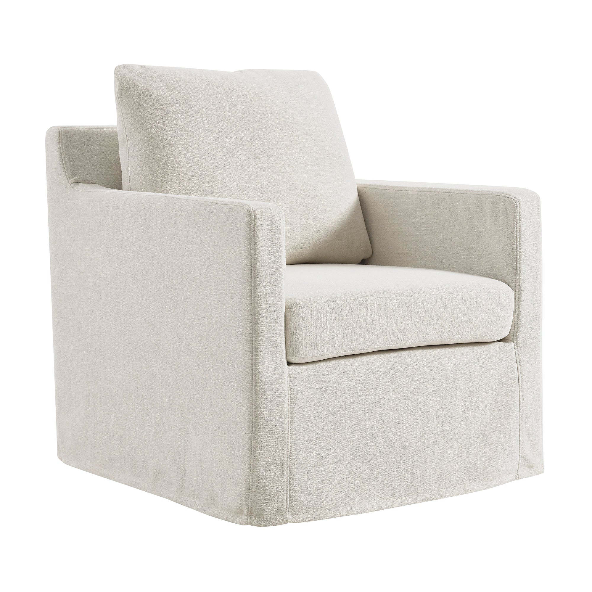 Serene Fabric Slipcovered Swivel Armchair by Modway - Image 19
