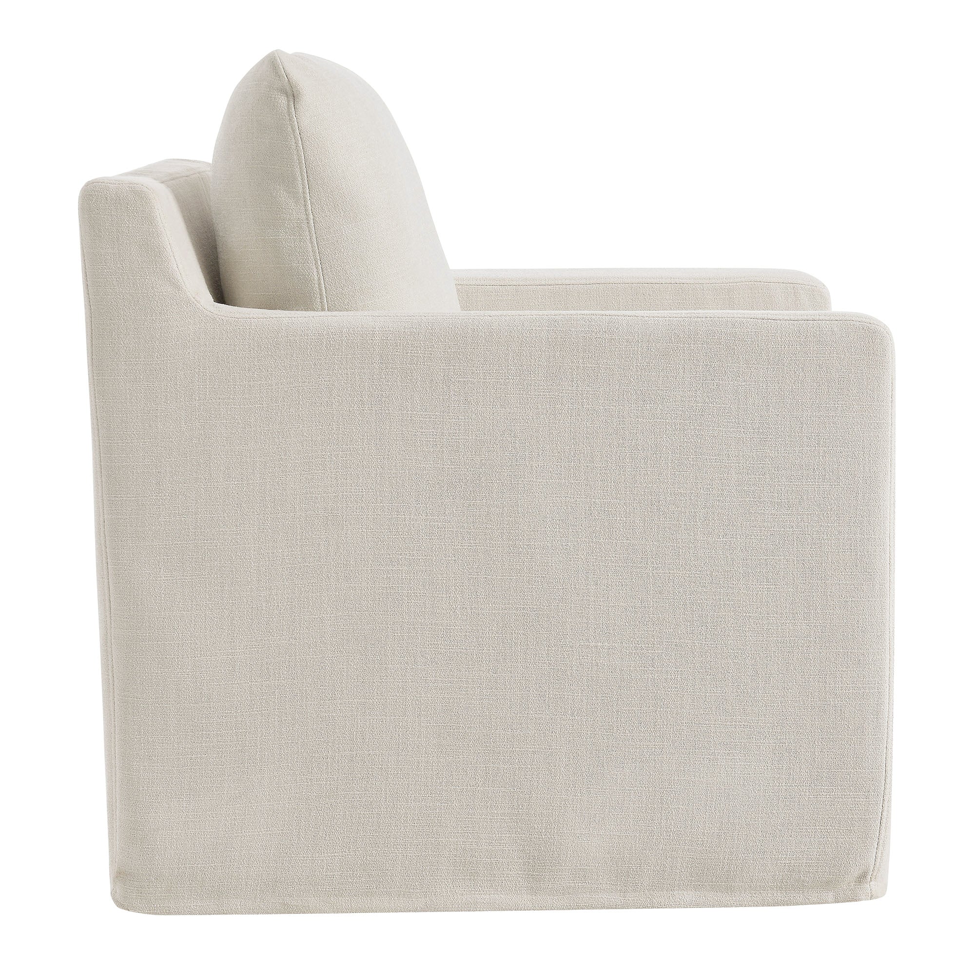 Serene Fabric Slipcovered Swivel Armchair by Modway - Image 20
