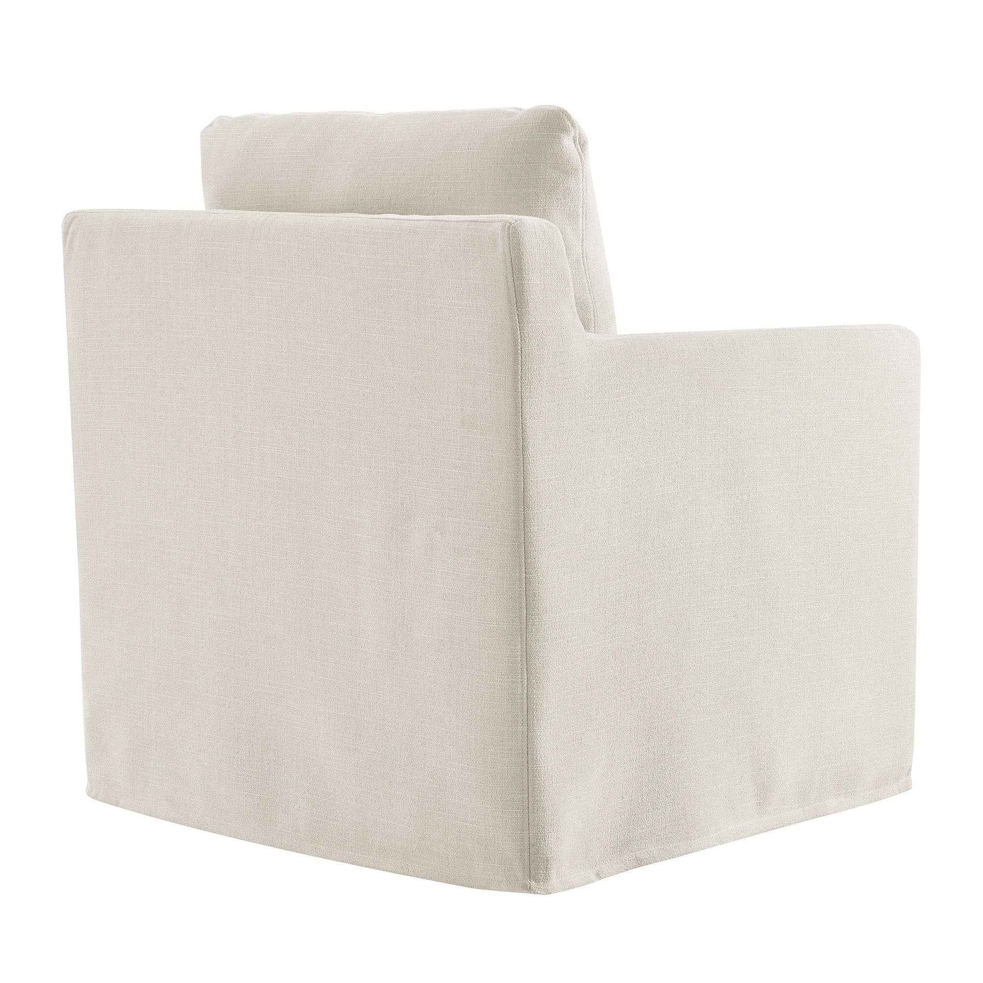 Serene Fabric Slipcovered Swivel Armchair by Modway - Image 21