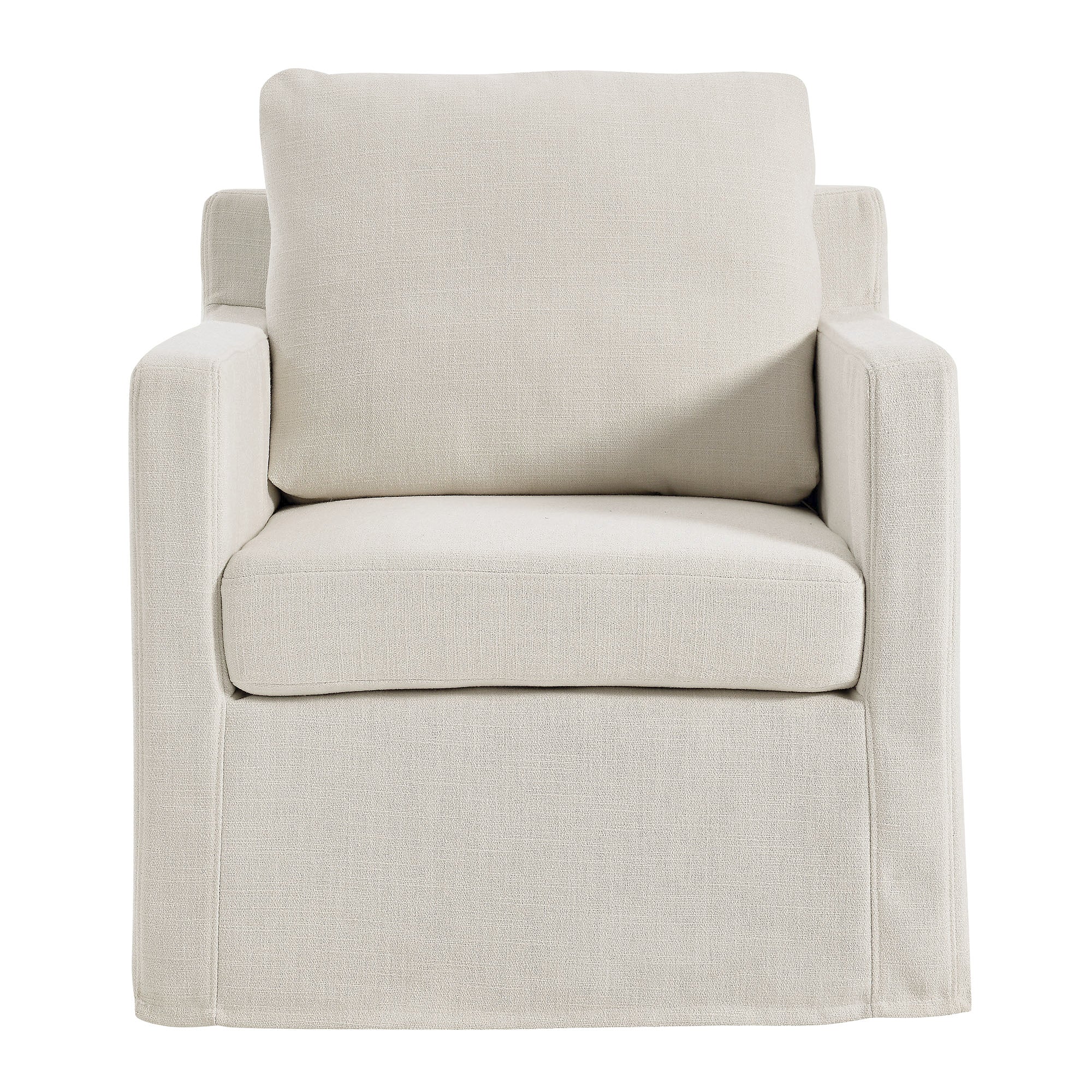 Serene Fabric Slipcovered Swivel Armchair by Modway - Image 22
