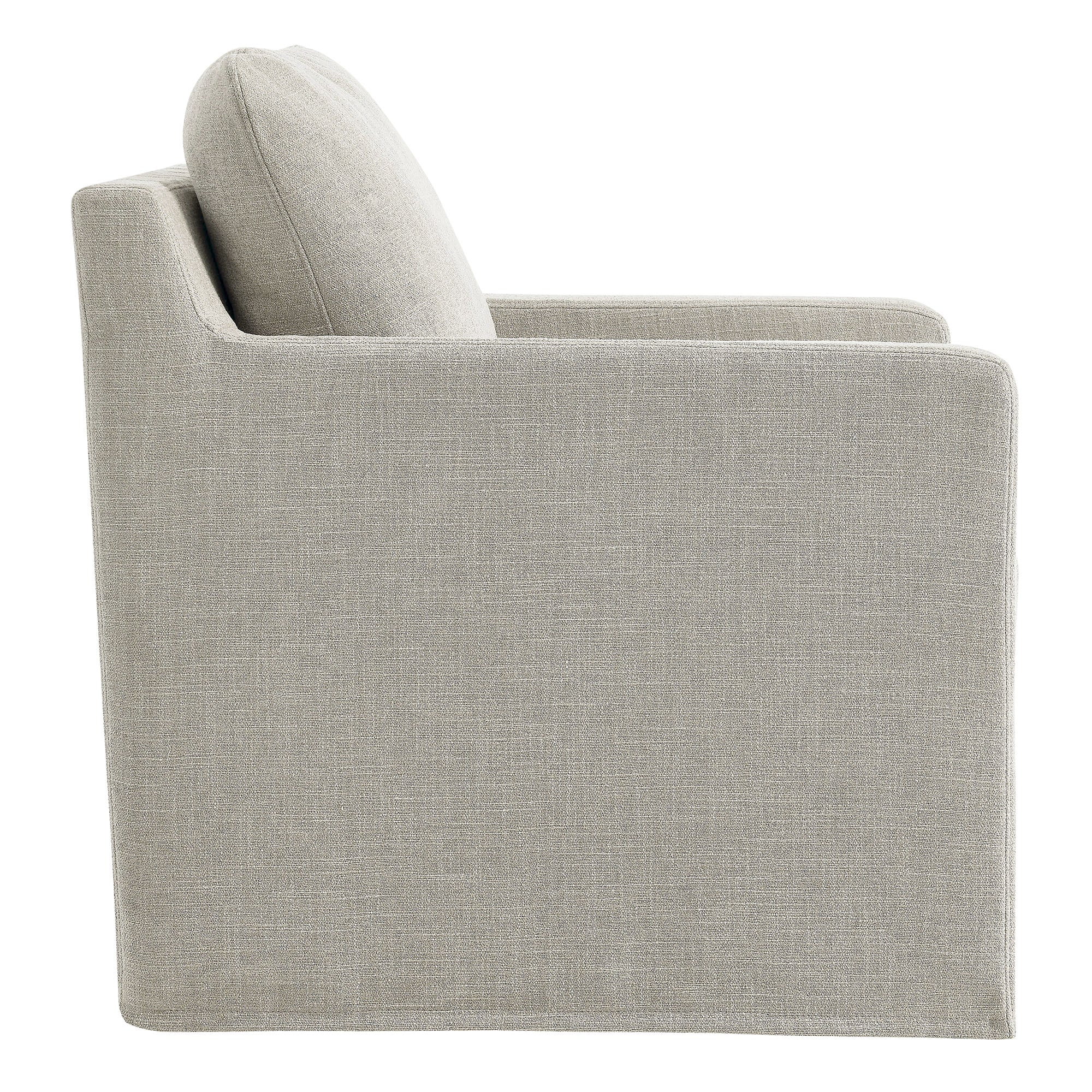 Serene Fabric Slipcovered Swivel Armchair by Modway - Image 3