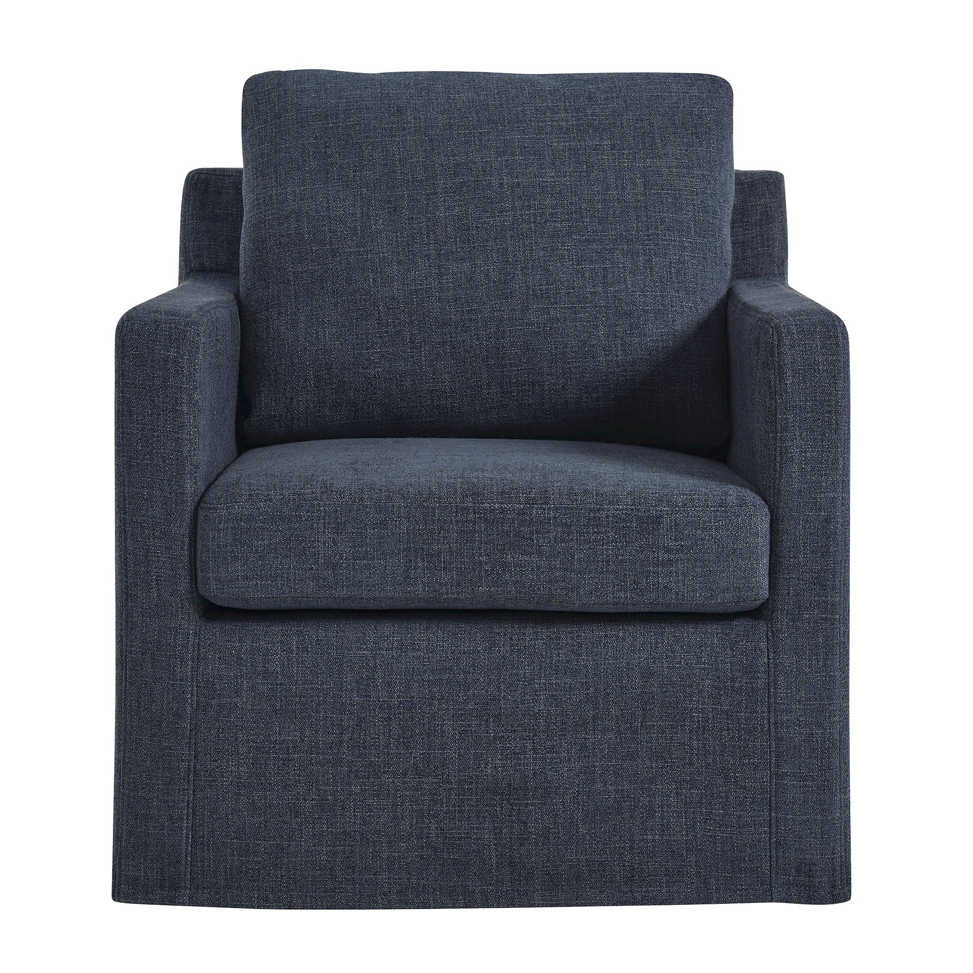 Serene Fabric Slipcovered Swivel Armchair by Modway - Image 31