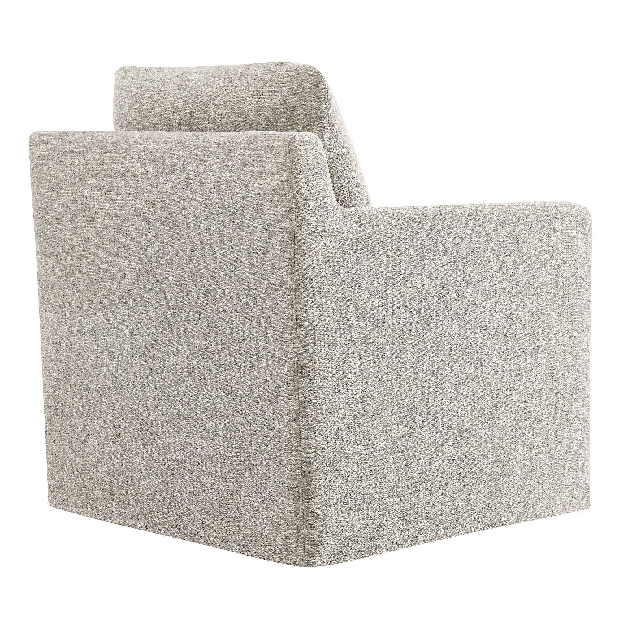 Serene Fabric Slipcovered Swivel Armchair by Modway - Image 4