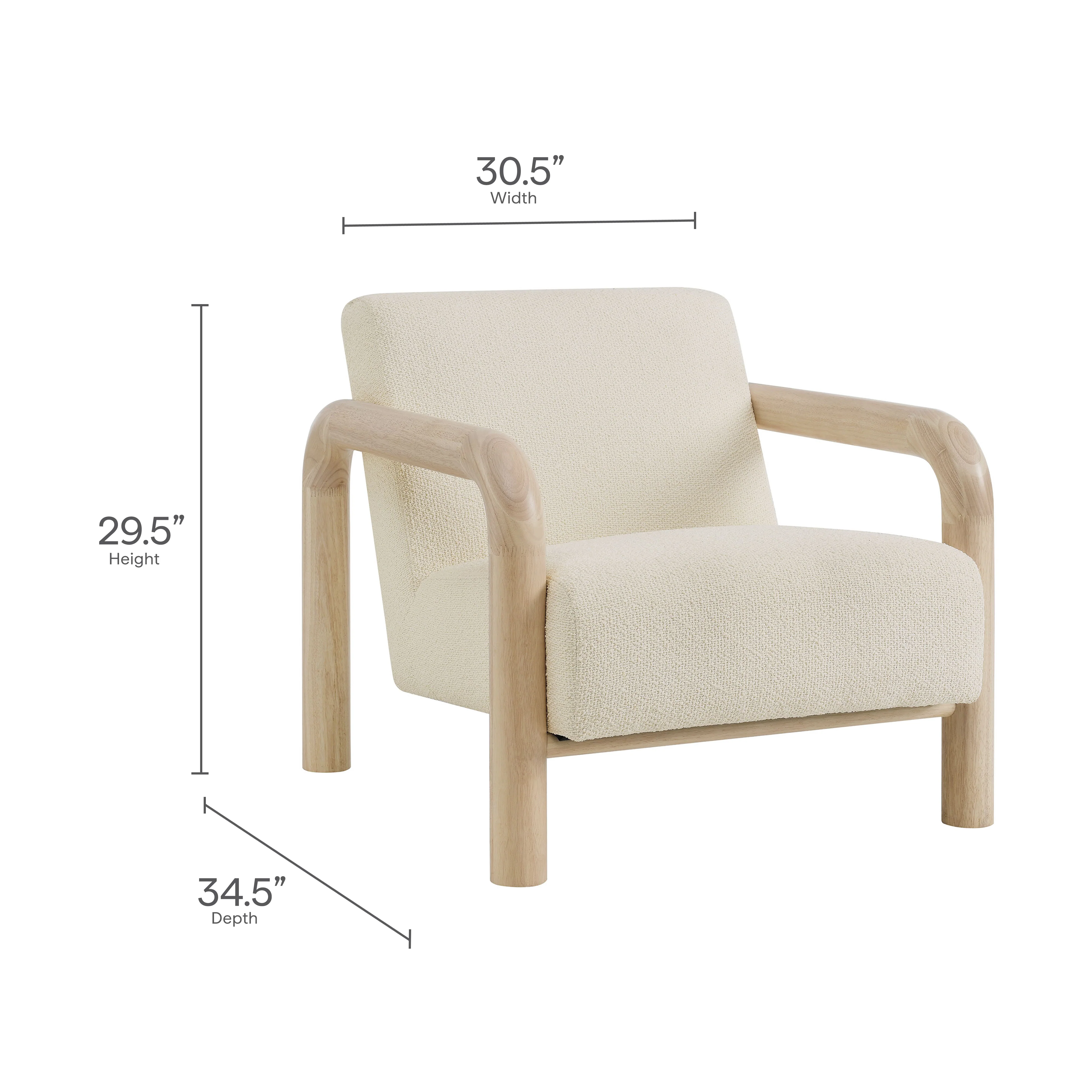 Sereno Boucle Accent Chair by Modway - Image 18