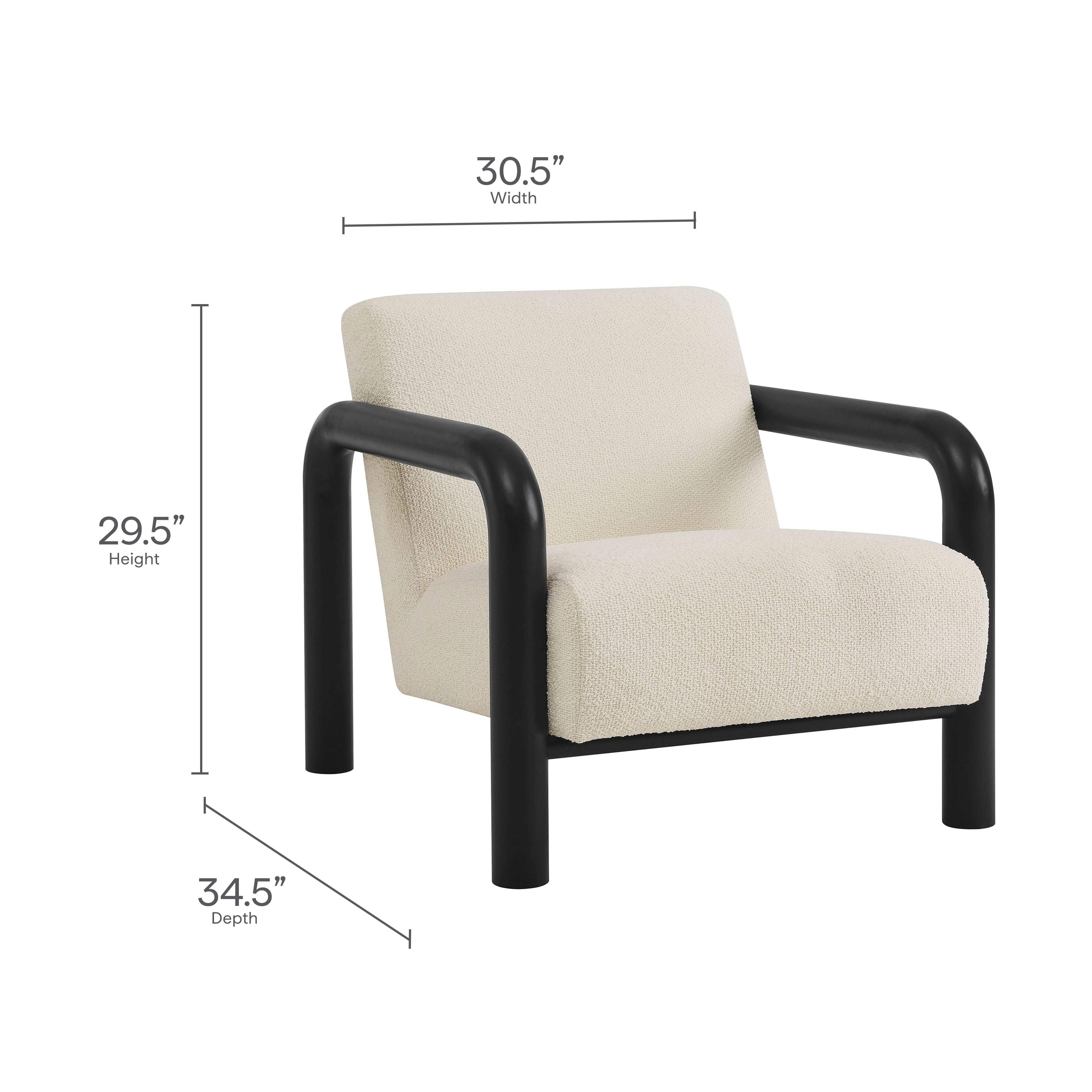 Sereno Boucle Accent Chair by Modway - Image 9