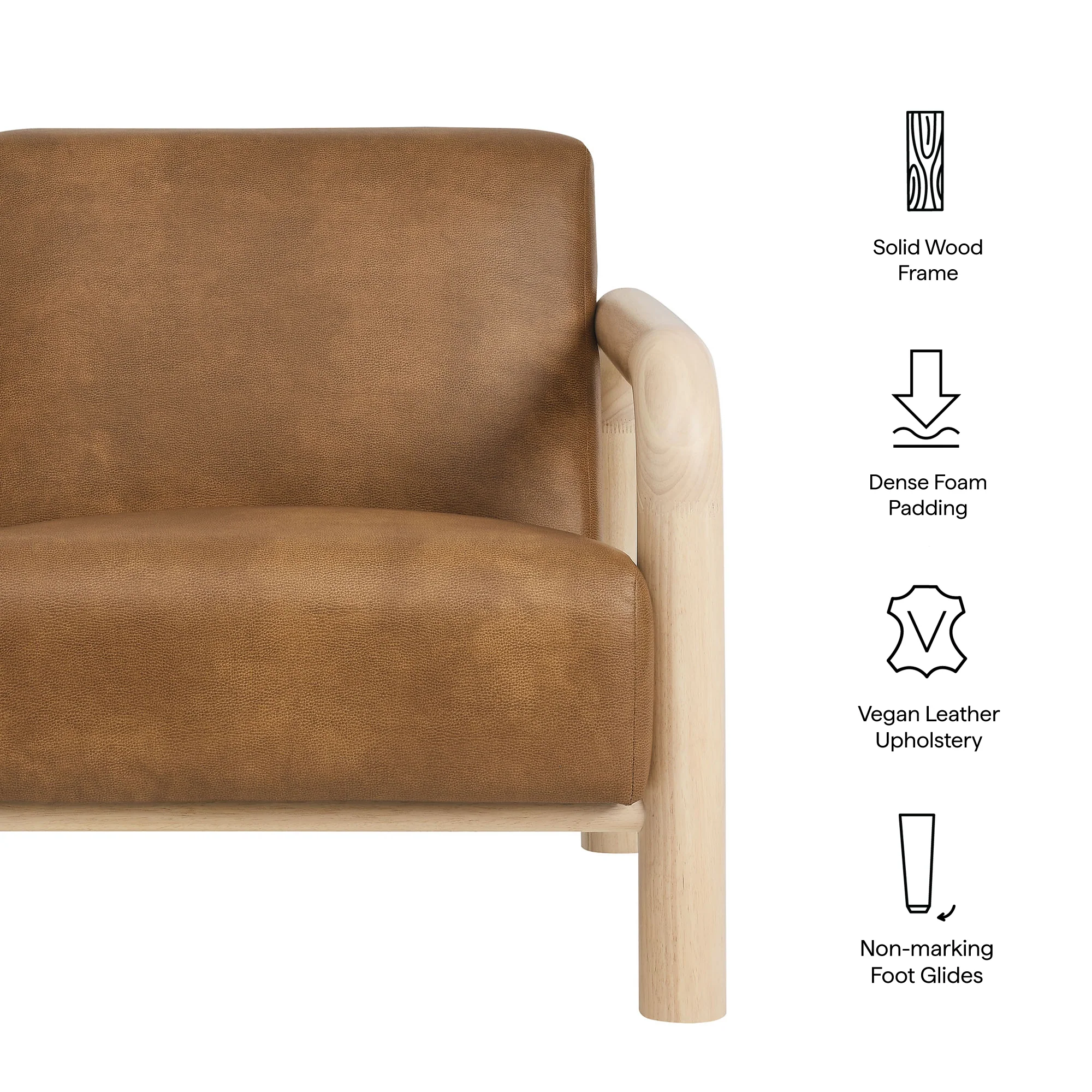 Sereno Vegan Leather Accent Chair by Modway - Image 8