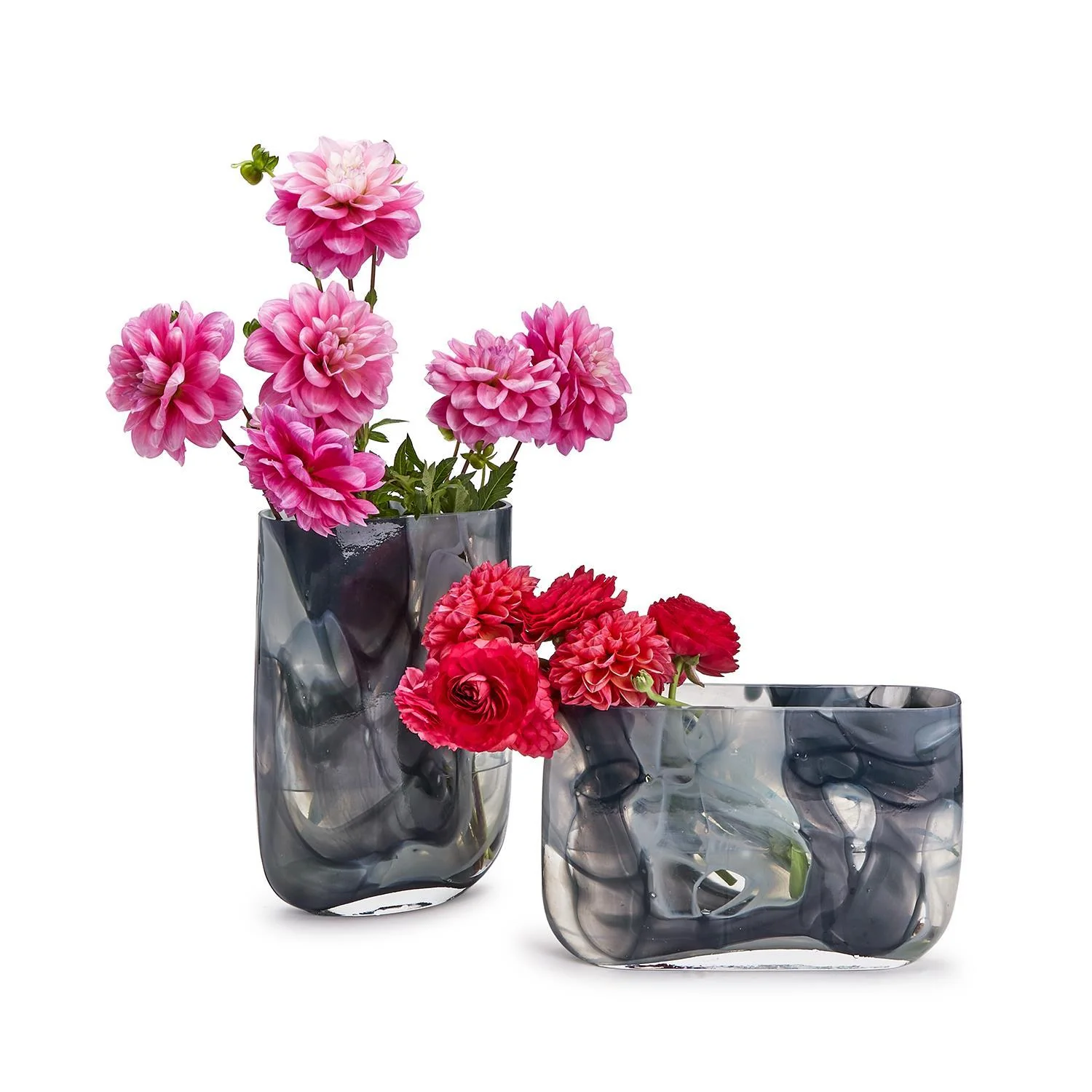 Swirled Blue Vases Set Of 4 By Tozai Home - Image 4