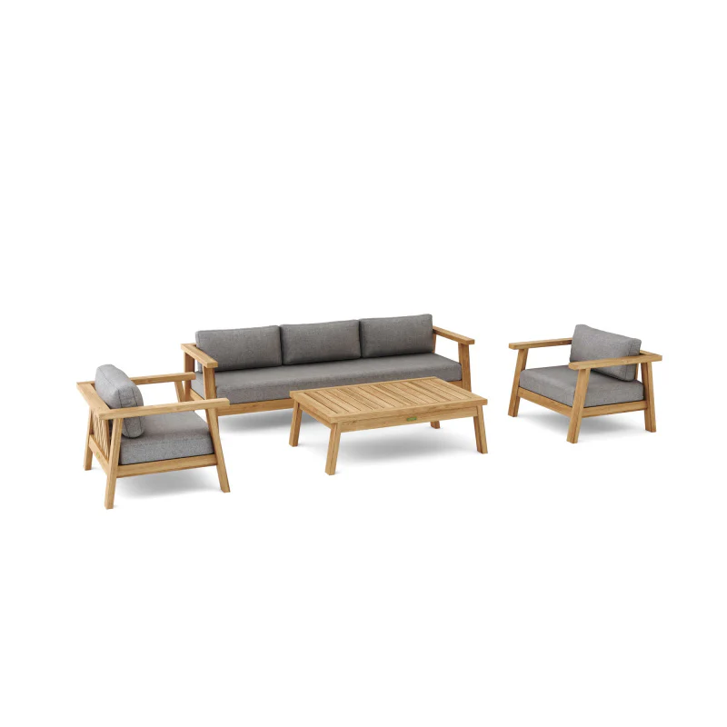 SET-321 4-pc Palermo Deep Seating By Anderson Teak - Image 2