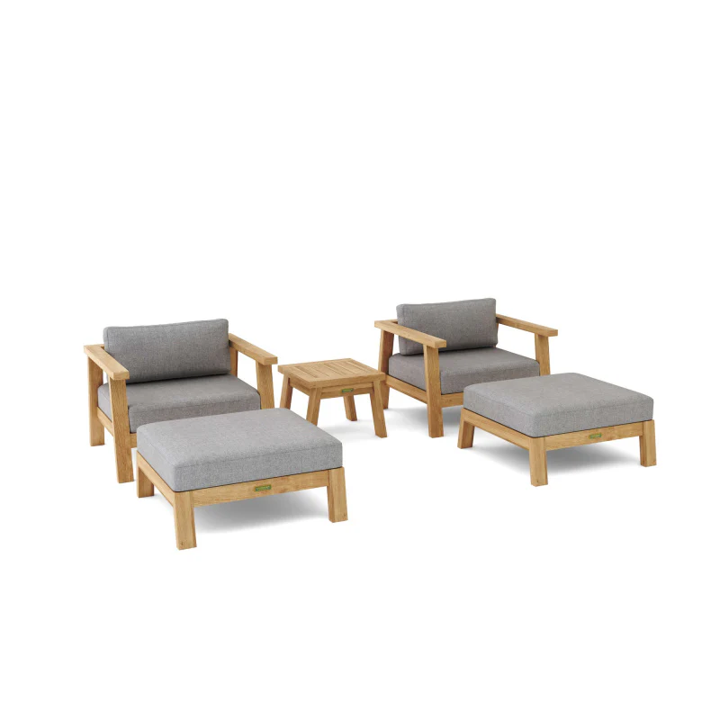 SET-323 5-pc Palermo Deep Seating By Anderson Teak - Image 2