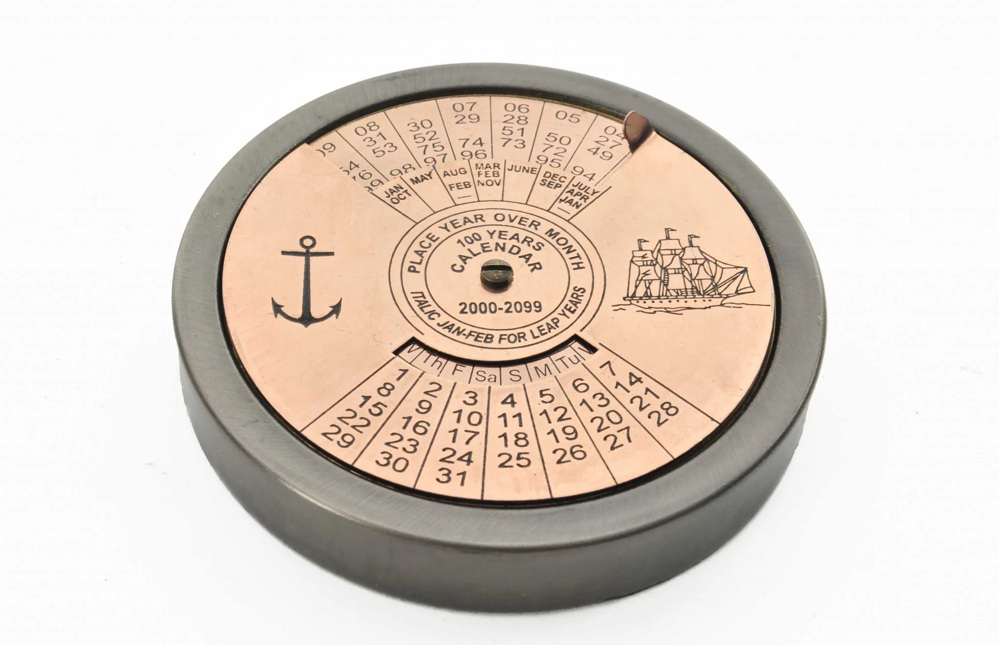 Set of 2 100 Year Calendar and Compass Quote By Homeroots - Image 3