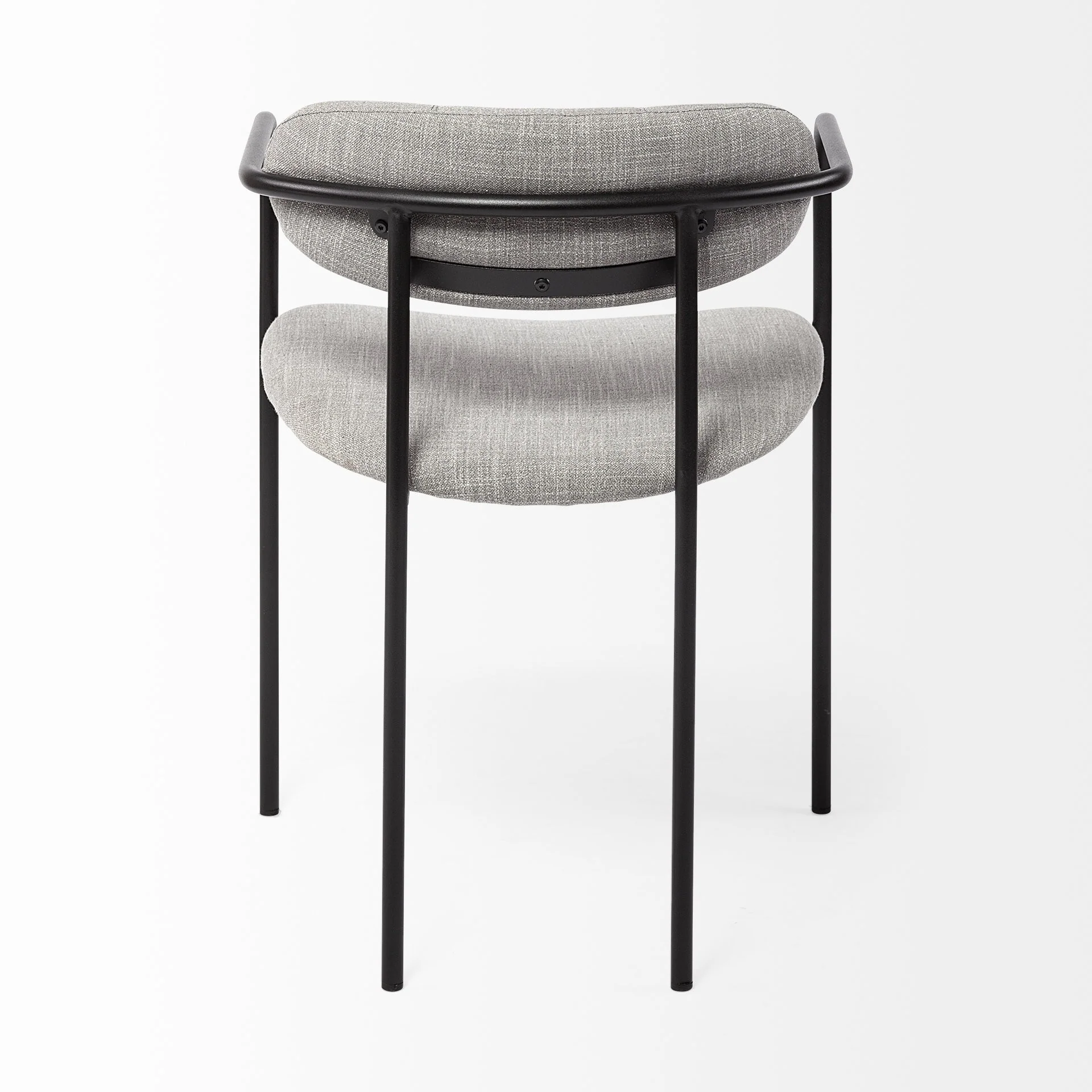 Set Of 2 Black And Heathered Gray Dining Chairs By Homeroots - Image 4