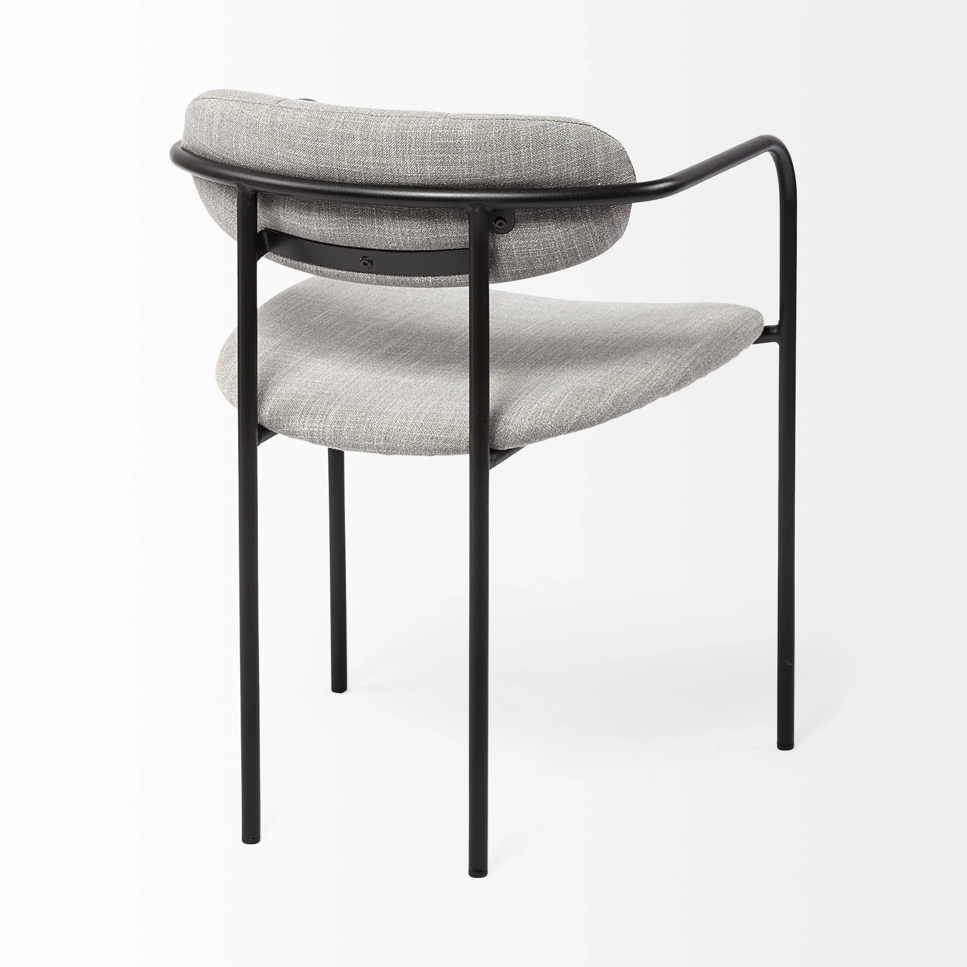 Set Of 2 Black And Heathered Gray Dining Chairs By Homeroots - Image 5