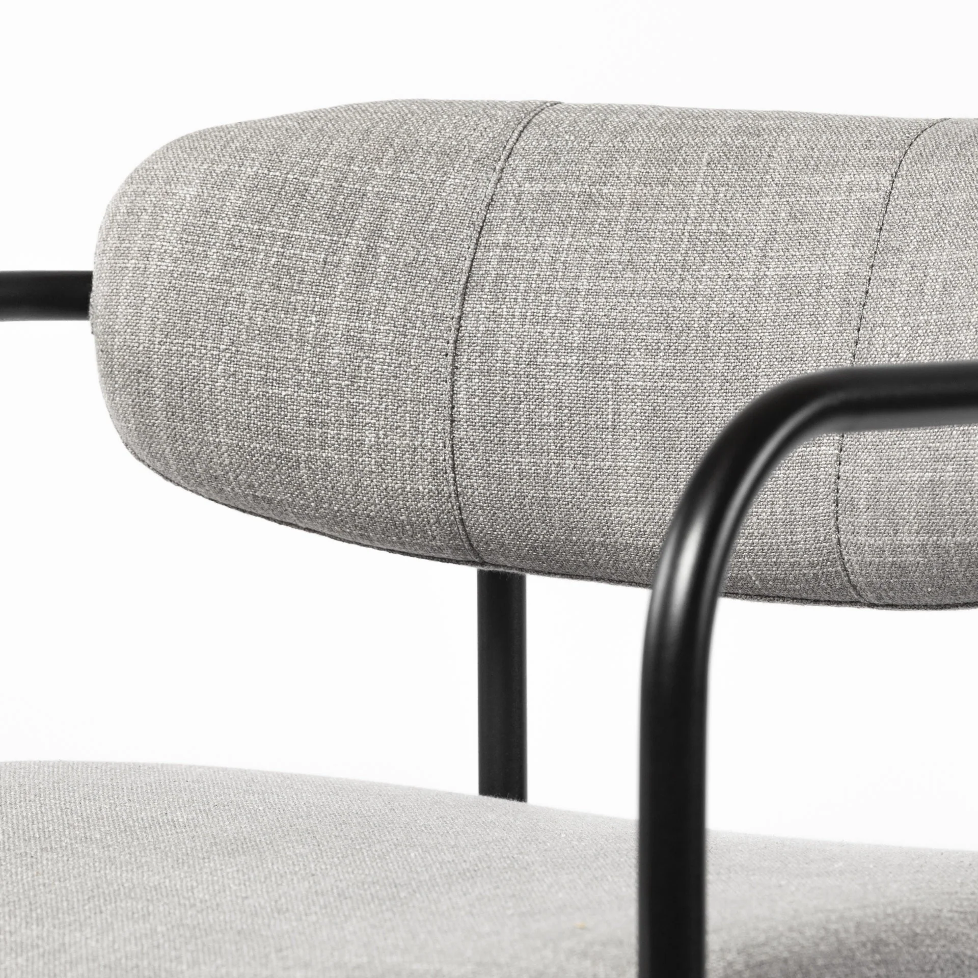 Set Of 2 Black And Heathered Gray Dining Chairs By Homeroots - Image 6