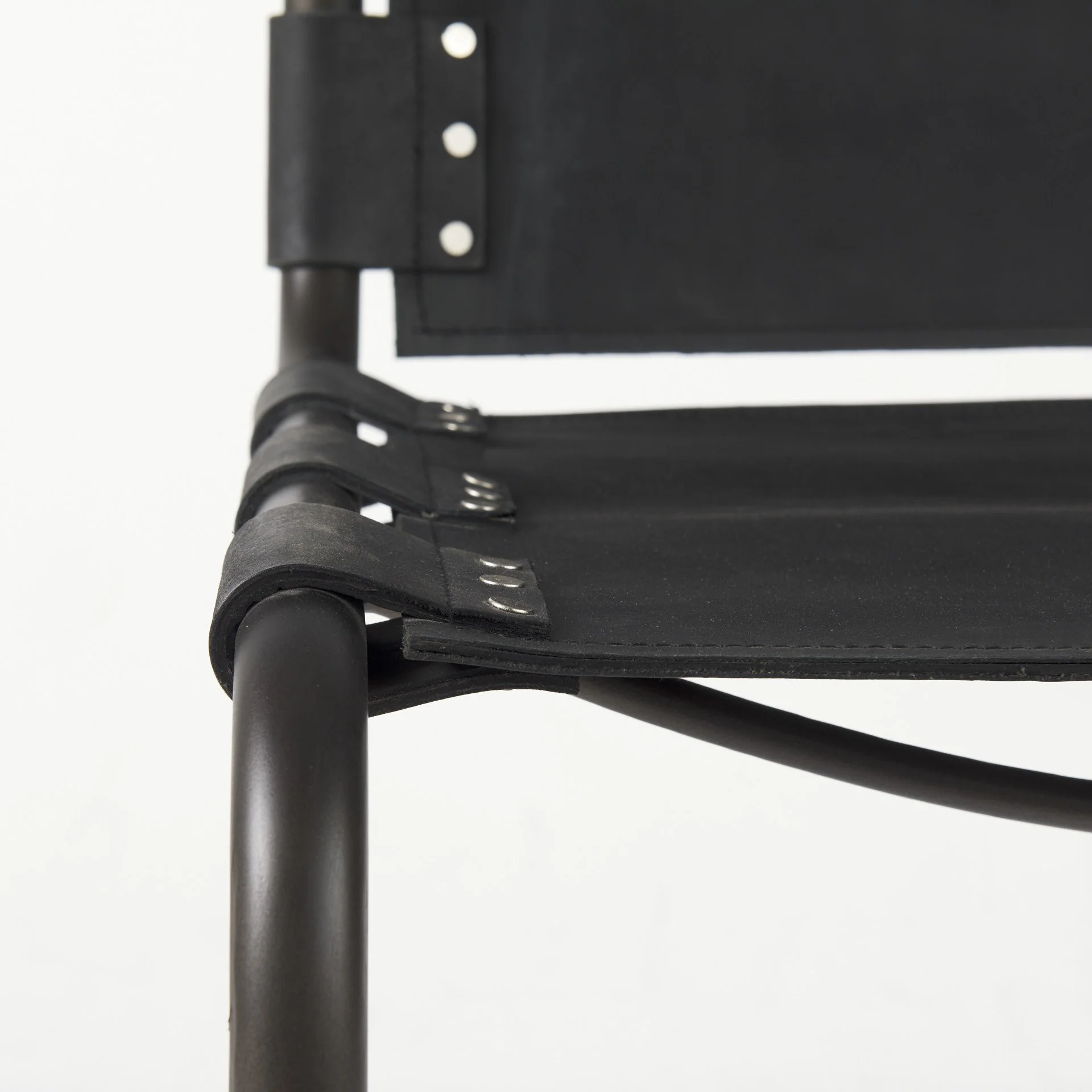 Set Of 2 Black Leather Dining Or Side Chairs By Homeroots - Image 9