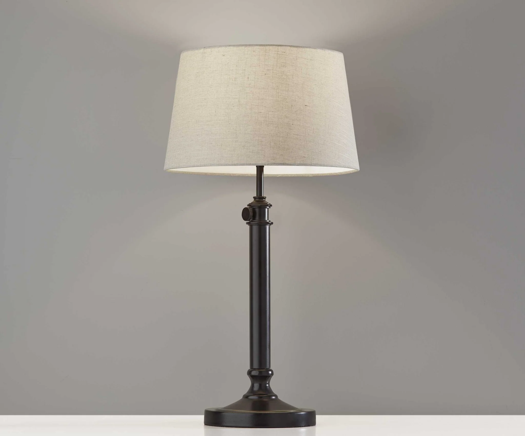 Set of 2 Black Metal Adjustable Height Table Lamp By Homeroots - Image 2