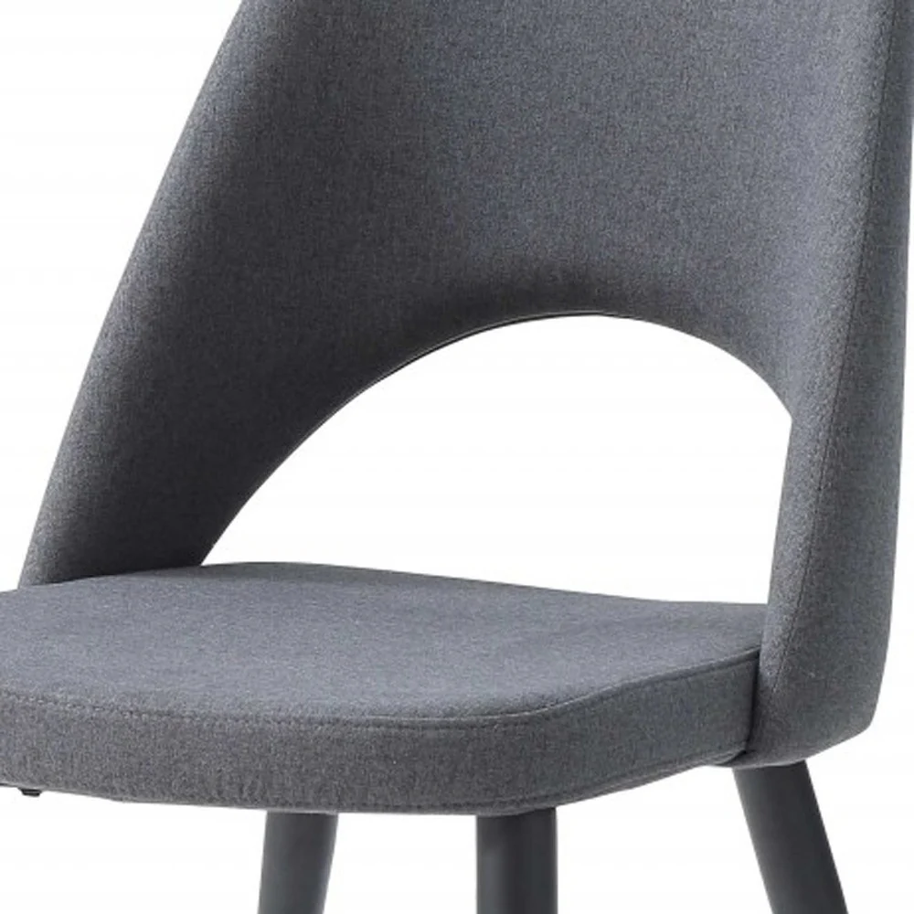 Set Of 2 Blue Faux Leather Metal Dining Chairs By Homeroots - Image 6