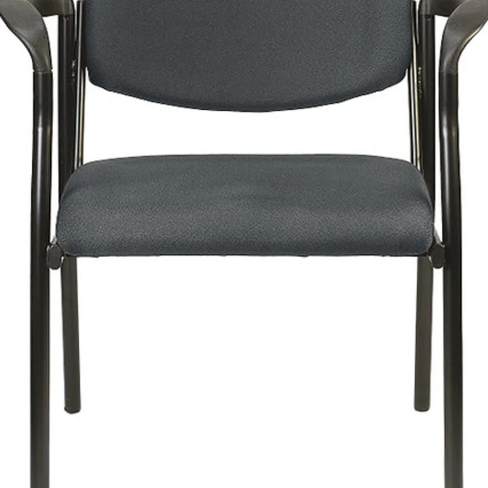 Set of 2 Bright Navy Fabric Guest Arm Chairs By Homeroots - Image 12
