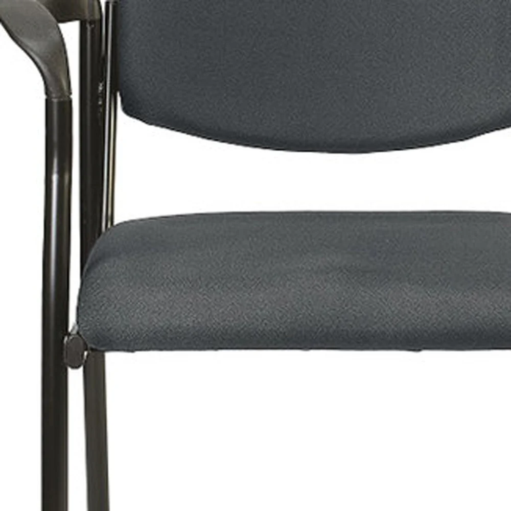 Set of 2 Bright Navy Fabric Guest Arm Chairs By Homeroots - Image 13