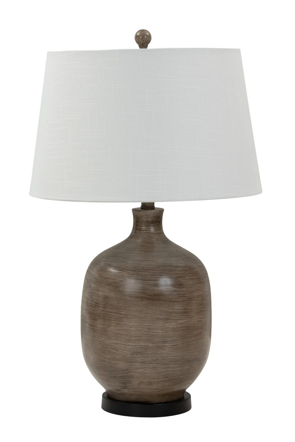 Set of 2 Brown Transitional Table Lamps By Homeroots - Image 2