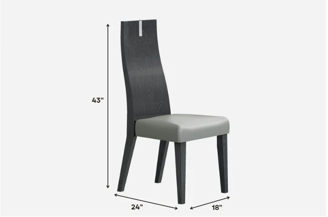 Set Of 2 Chair Faux Leather Metal Dining Chairs By Homeroots - Image 2