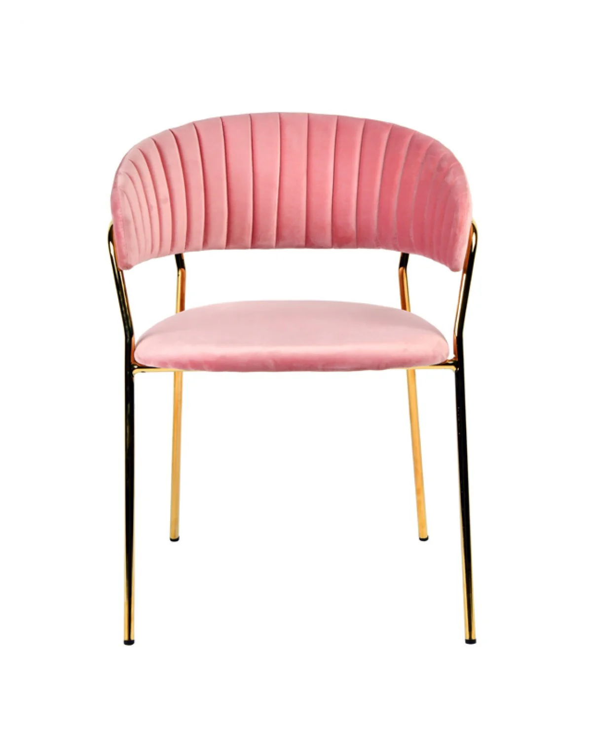 Set Of 2 Curved Chic Blue And Gold Velour Dining Chairs By Homeroots - Image 6