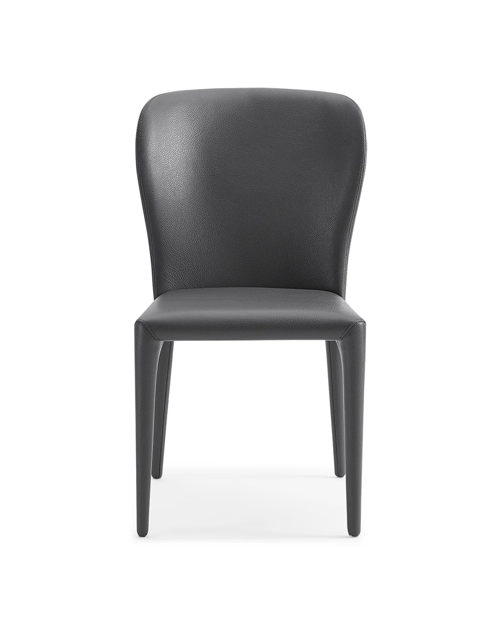 Set Of 2 Gray Faux Leather Dining Chairs By Homeroots - 370663 - Image 2