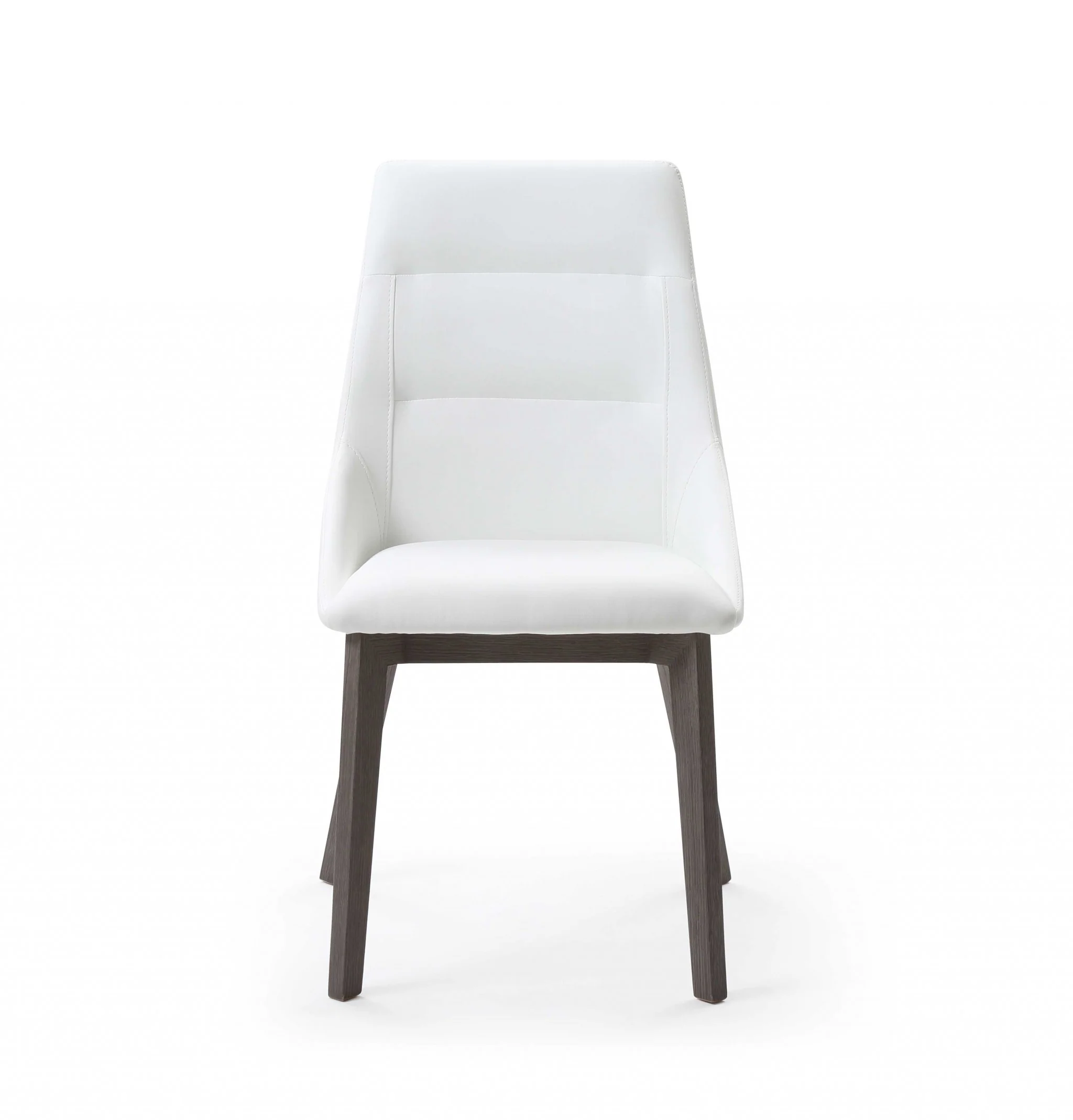 Set Of 2 Grey Faux Leather Dining Chairs By Homeroots - Image 4