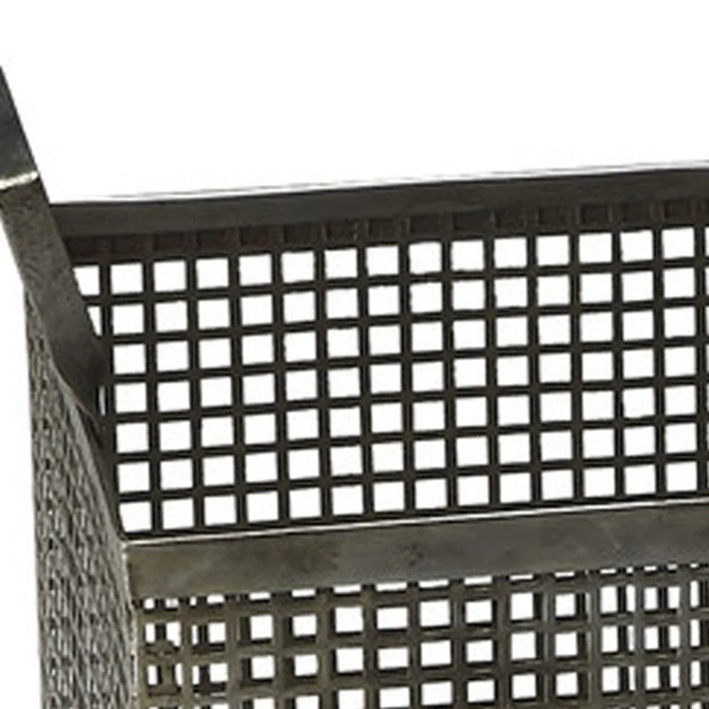 Set of 2 Iron Storage Baskets By Homeroots - Image 4