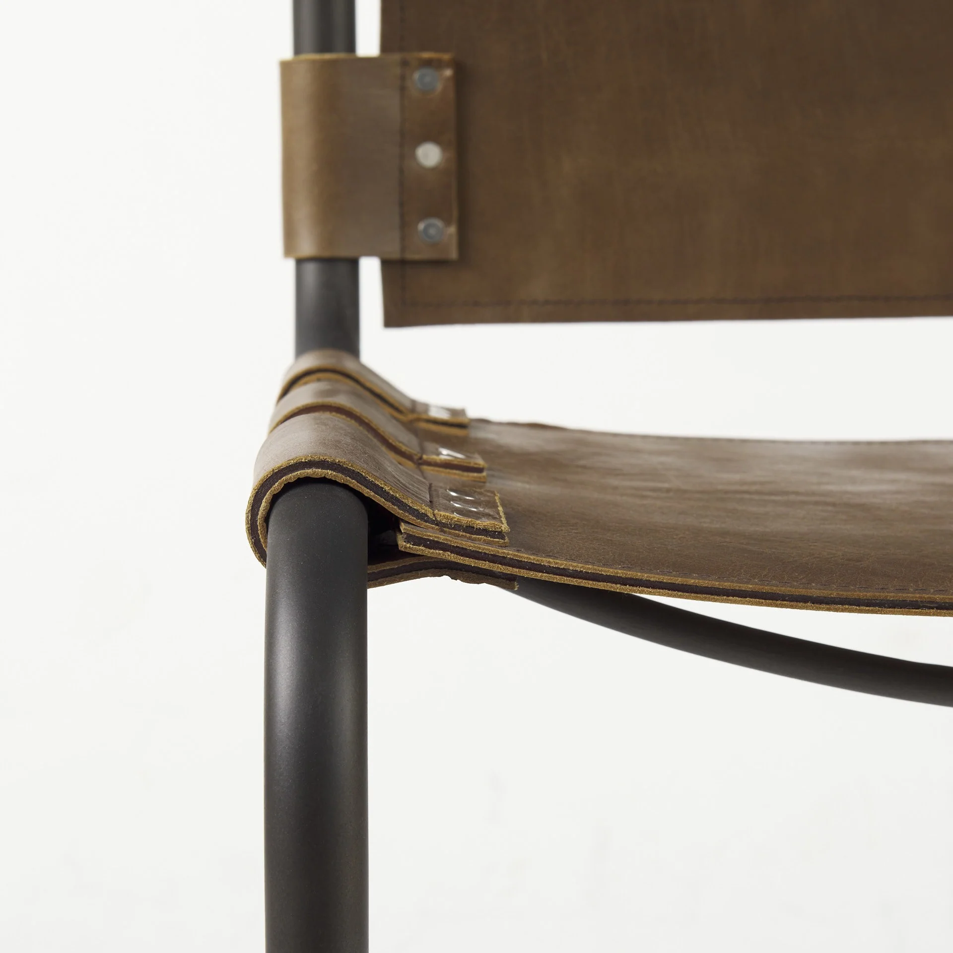 Set Of 2 Light Brown Leather Dining Or Side Chairs By Homeroots - Image 9