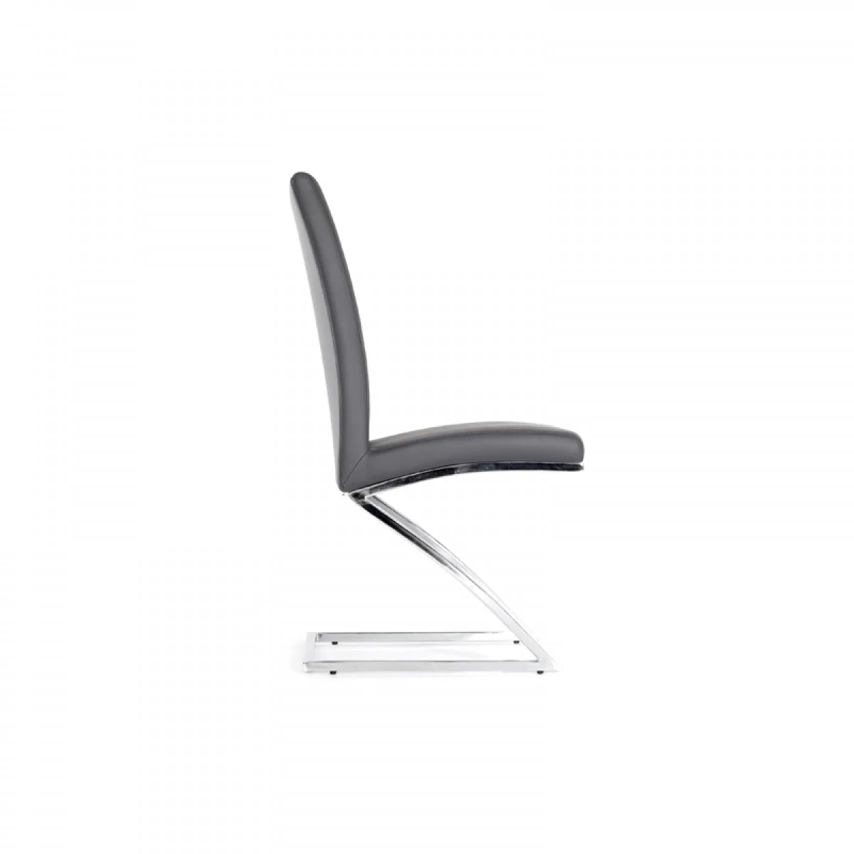 Set Of 2 Modern White Faux Leather And Chrome Dining Chairs By Homeroots - Image 8