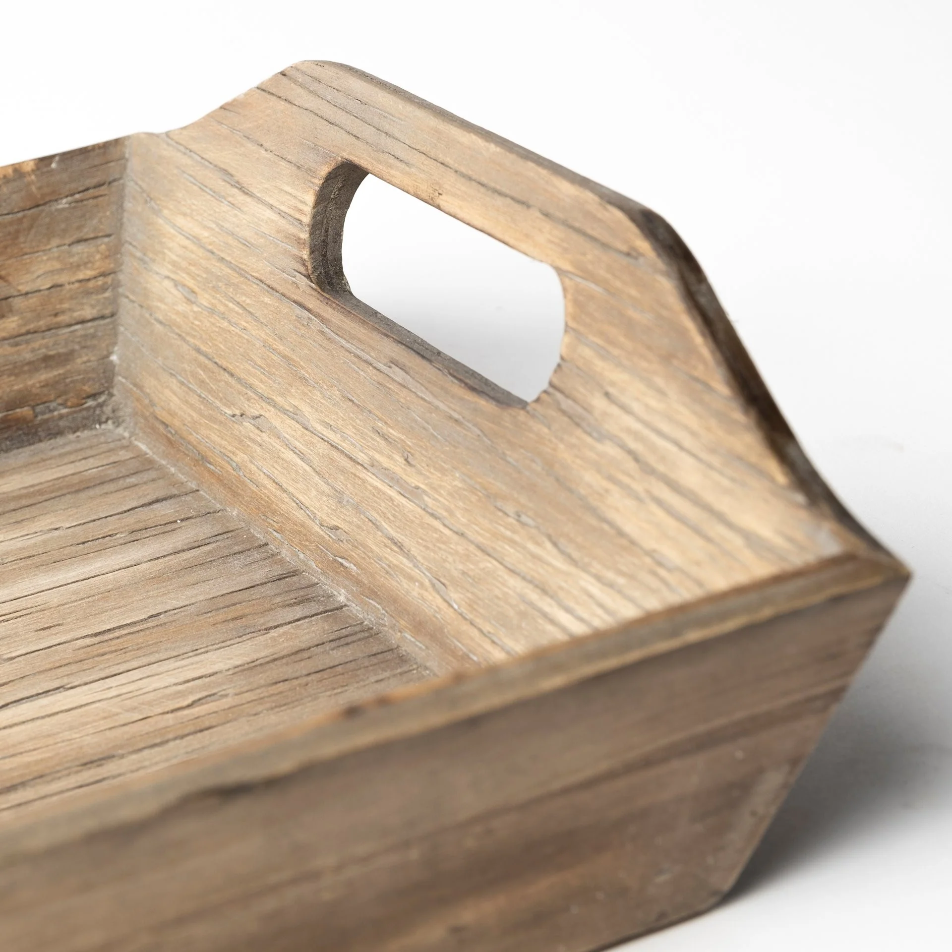 Set Of 2 Natural Brown Wood With Grains And Knots Highlight Trays By Homeroots - Image 6
