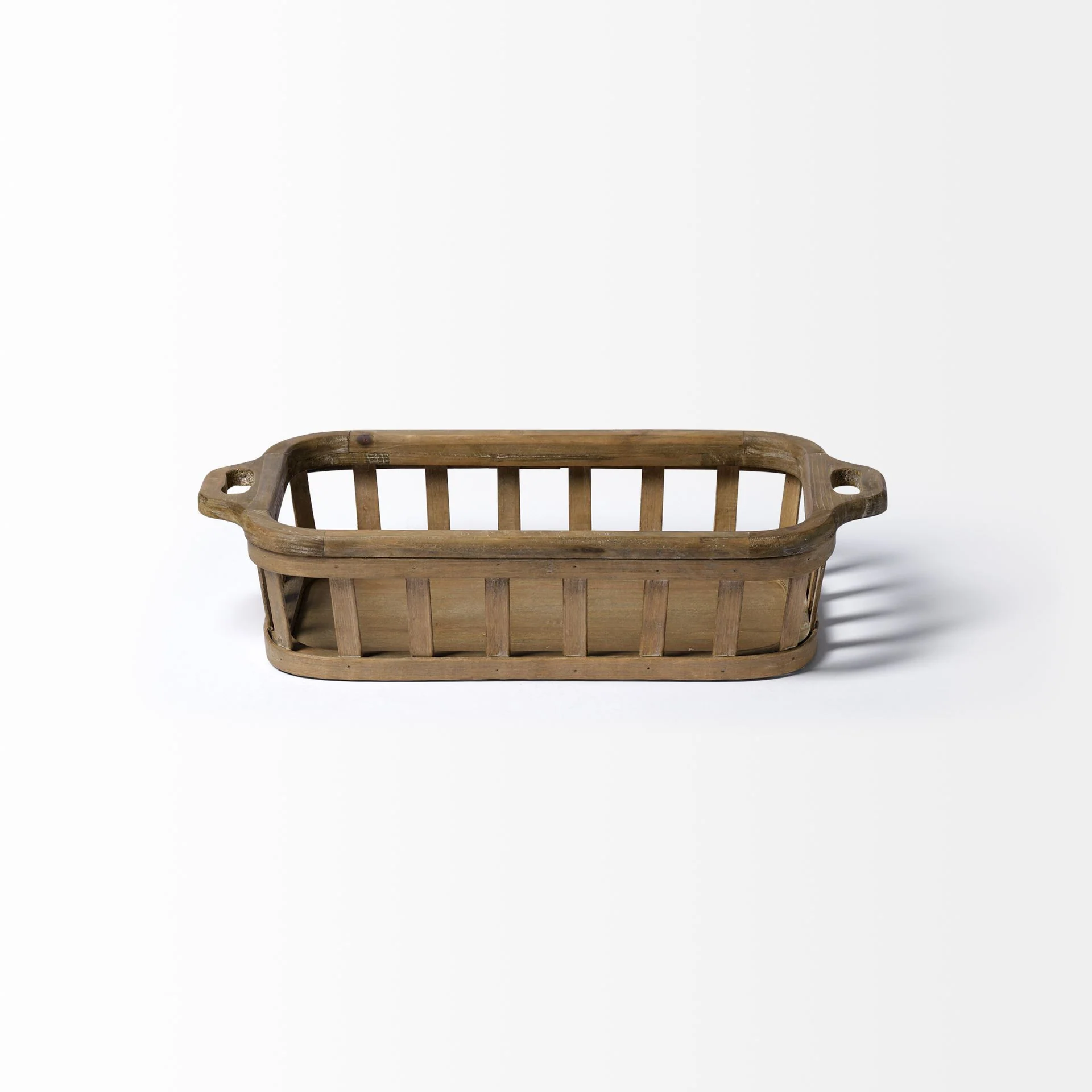 Set Of 2 Natural Finish Wood Nesting Trays By Homeroots - Image 3