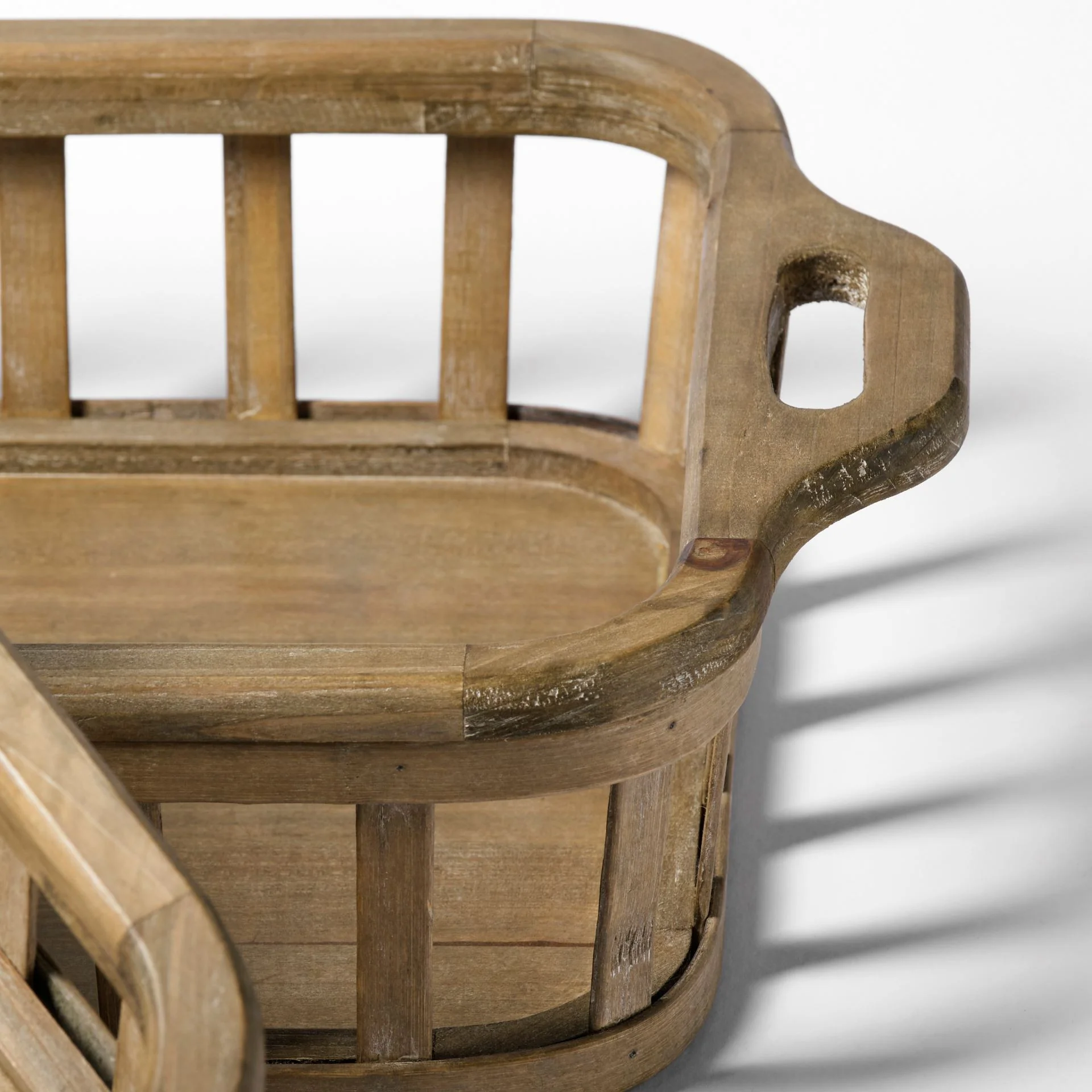 Set Of 2 Natural Finish Wood Nesting Trays By Homeroots - Image 5