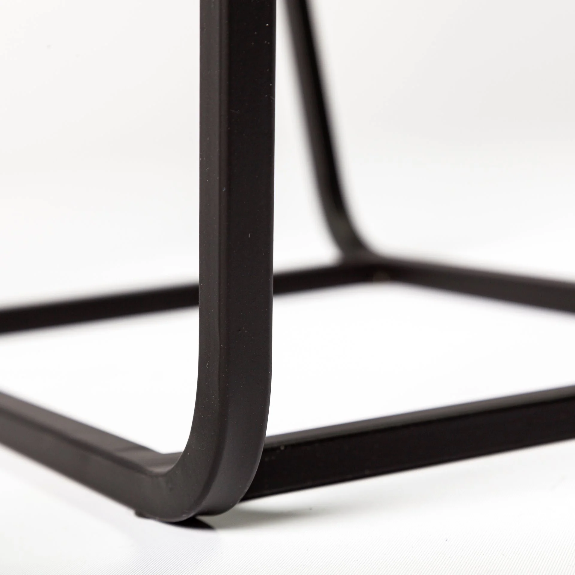 Set of 2 Rectangular Glass Top Accent Table with Black Iron Frame By Homeroots - Image 6