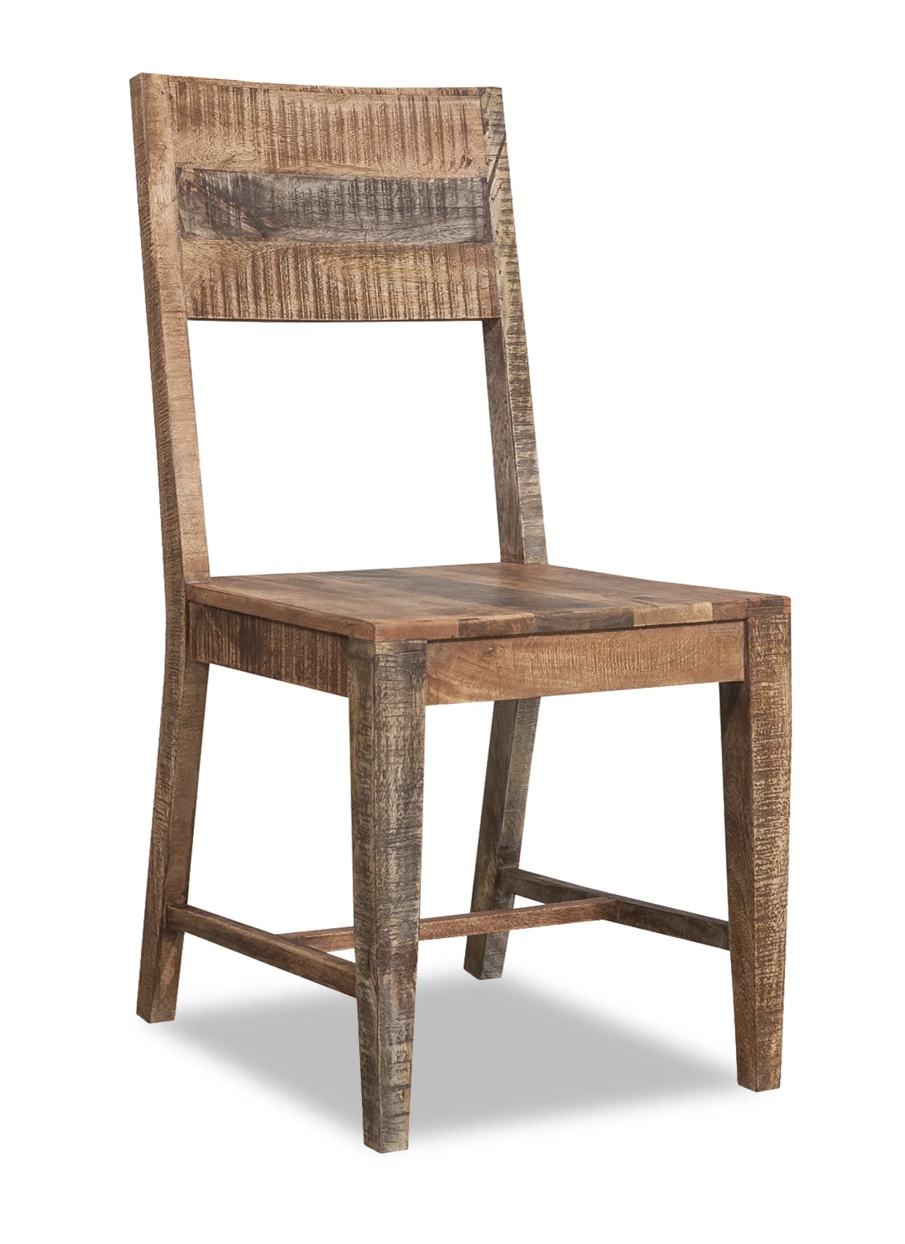 Set Of 2 Solid Mango Wood Dining Chairs By Homeroots - Image 2