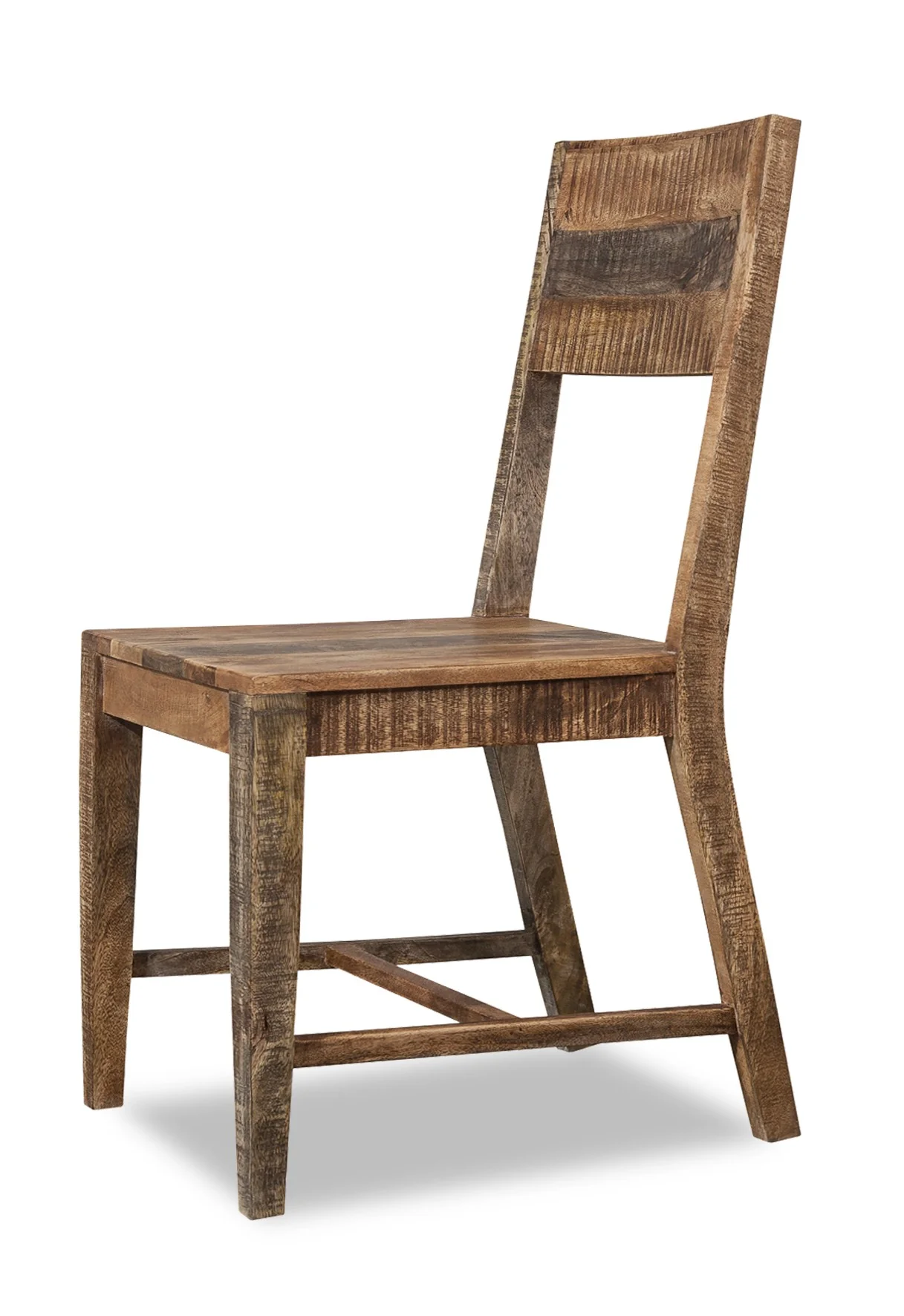Set Of 2 Solid Mango Wood Dining Chairs By Homeroots - Image 3