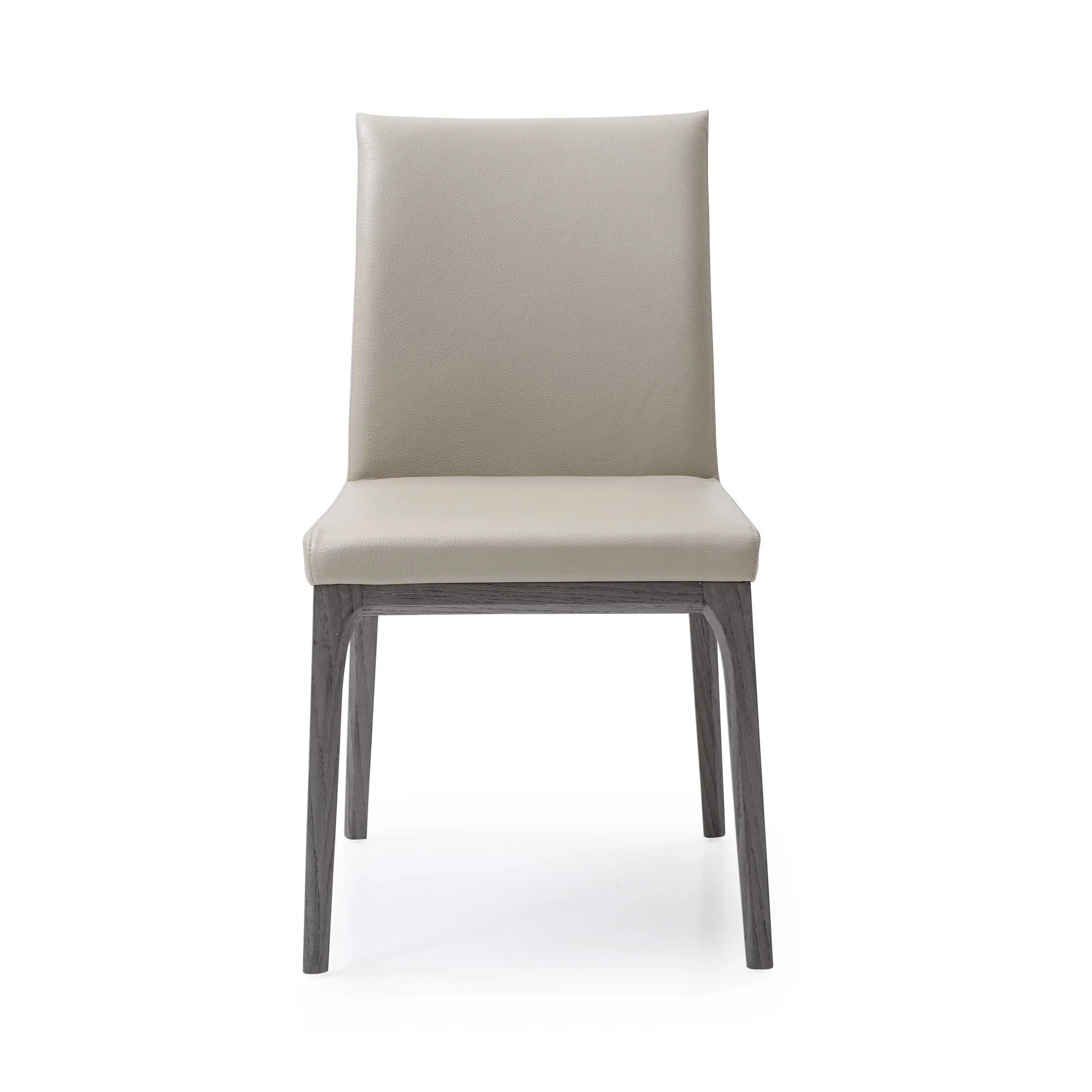 Set Of 2 Taupe Faux Leather Dining Chairs By Homeroots - 370658 - Image 3