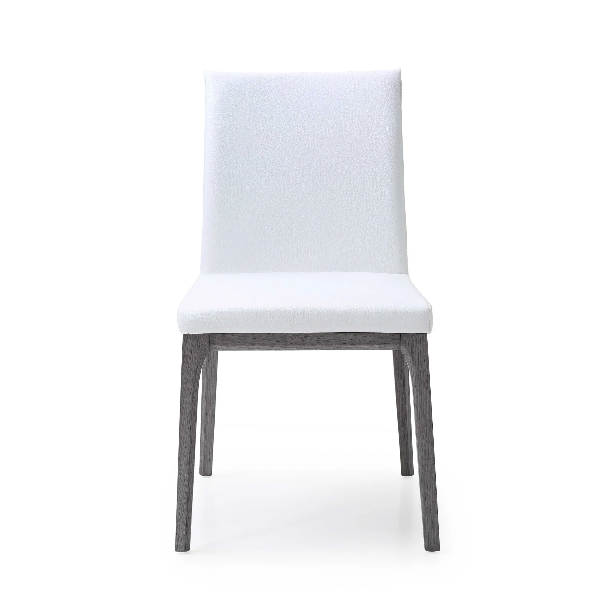 Set Of 2 Taupe Faux Leather Dining Chairs By Homeroots - 370658 - Image 8