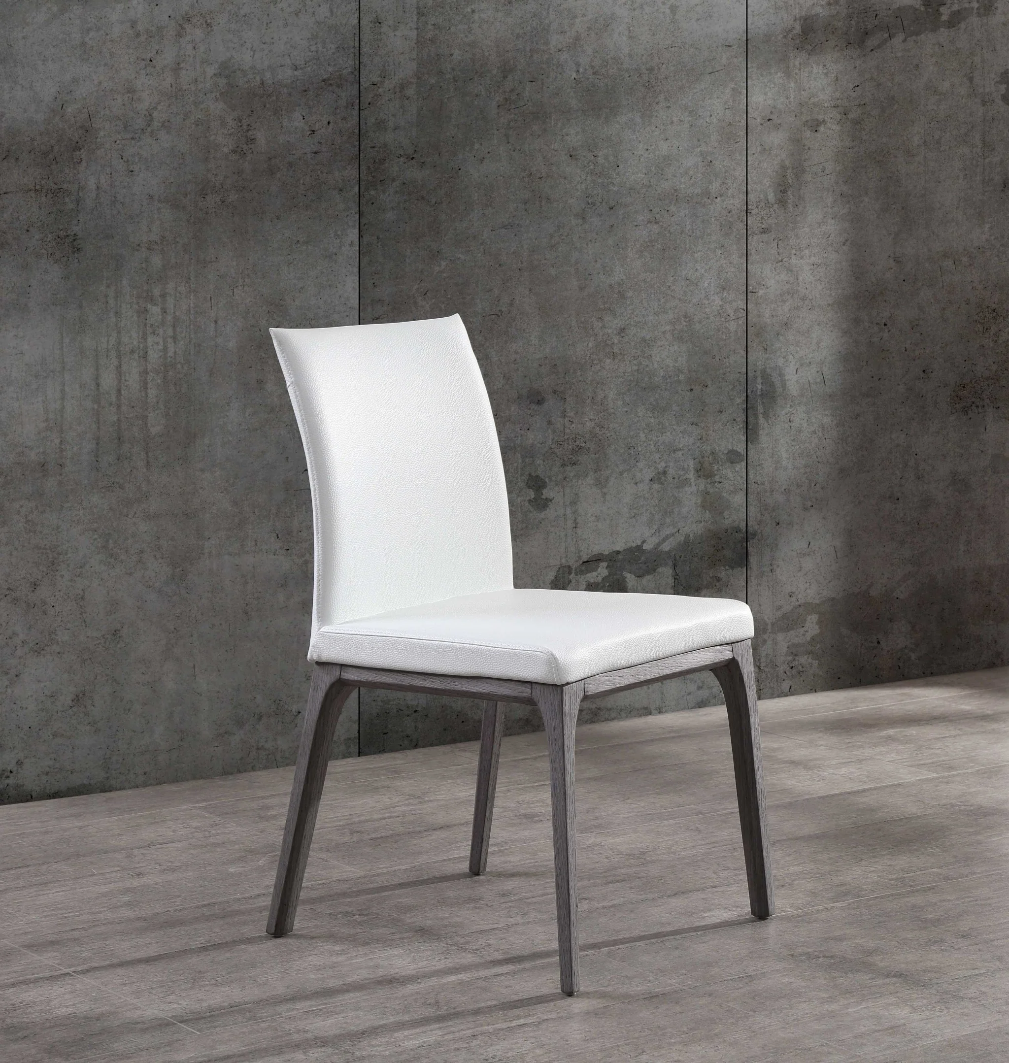 Set Of 2 Taupe Faux Leather Dining Chairs By Homeroots - 370658 - Image 9