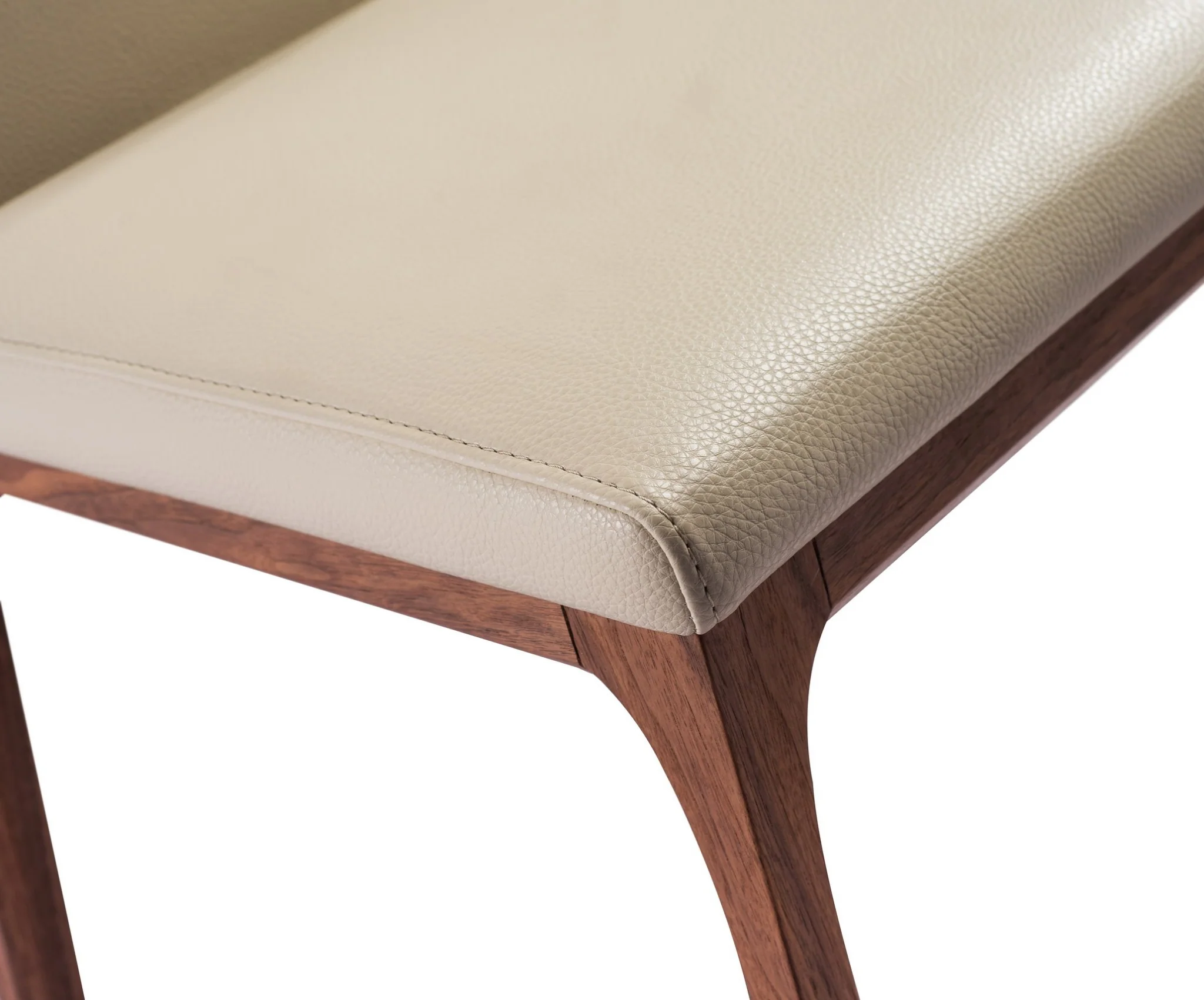 Set Of 2 Taupe Faux Leather Dining Chairs By Homeroots - 370661 - Image 3