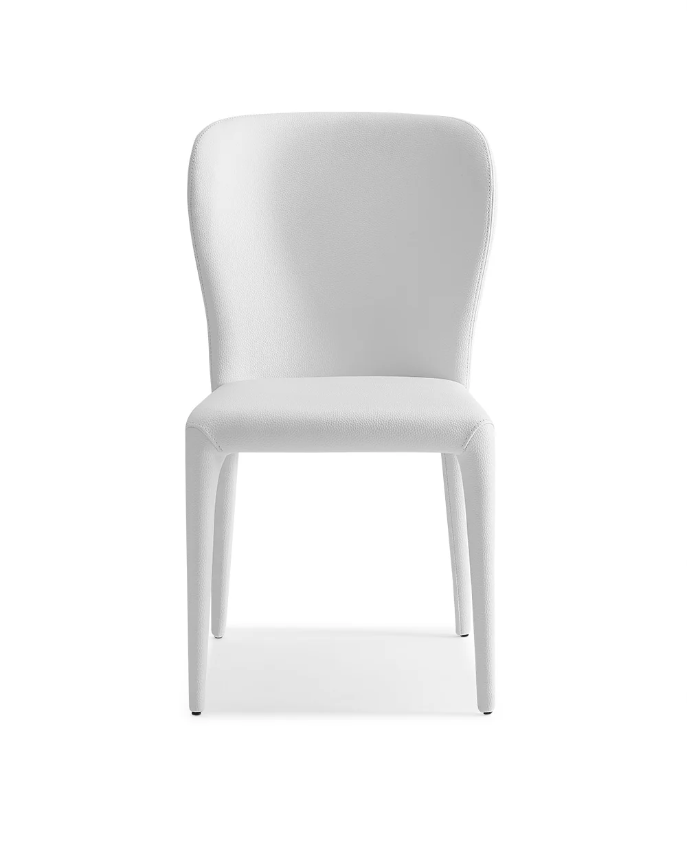 Set Of 2 White Faux Leather Dining Chairs By Homeroots - 320748 - Image 2