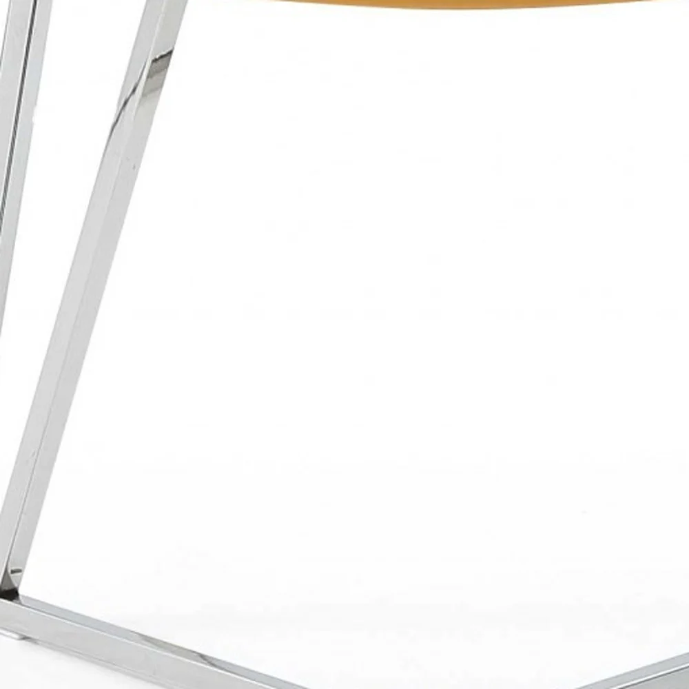 Set Of 2 Yellow Faux Leather Dining Chairs By Homeroots - Image 5