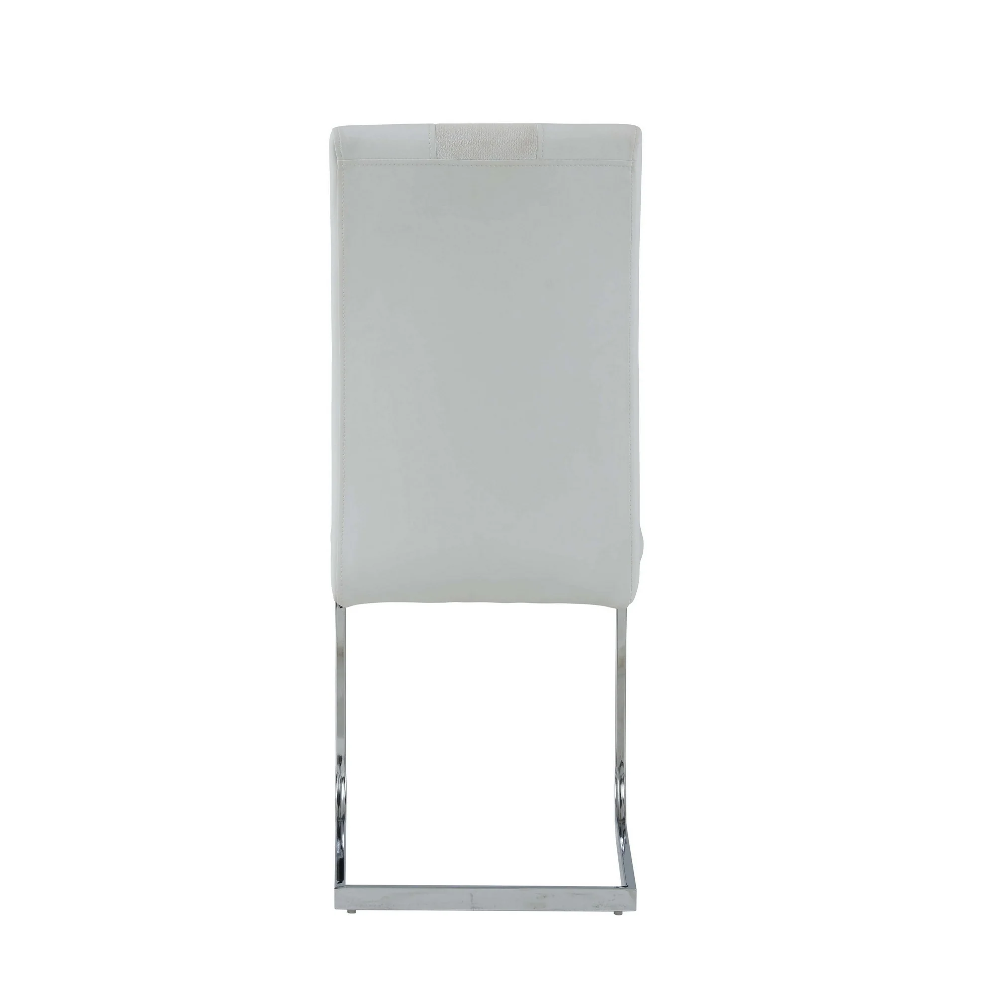 Set Of 4 Grey Two Toned Dining Chairs With Silver Tone Metal Base By Homeroots - Image 14