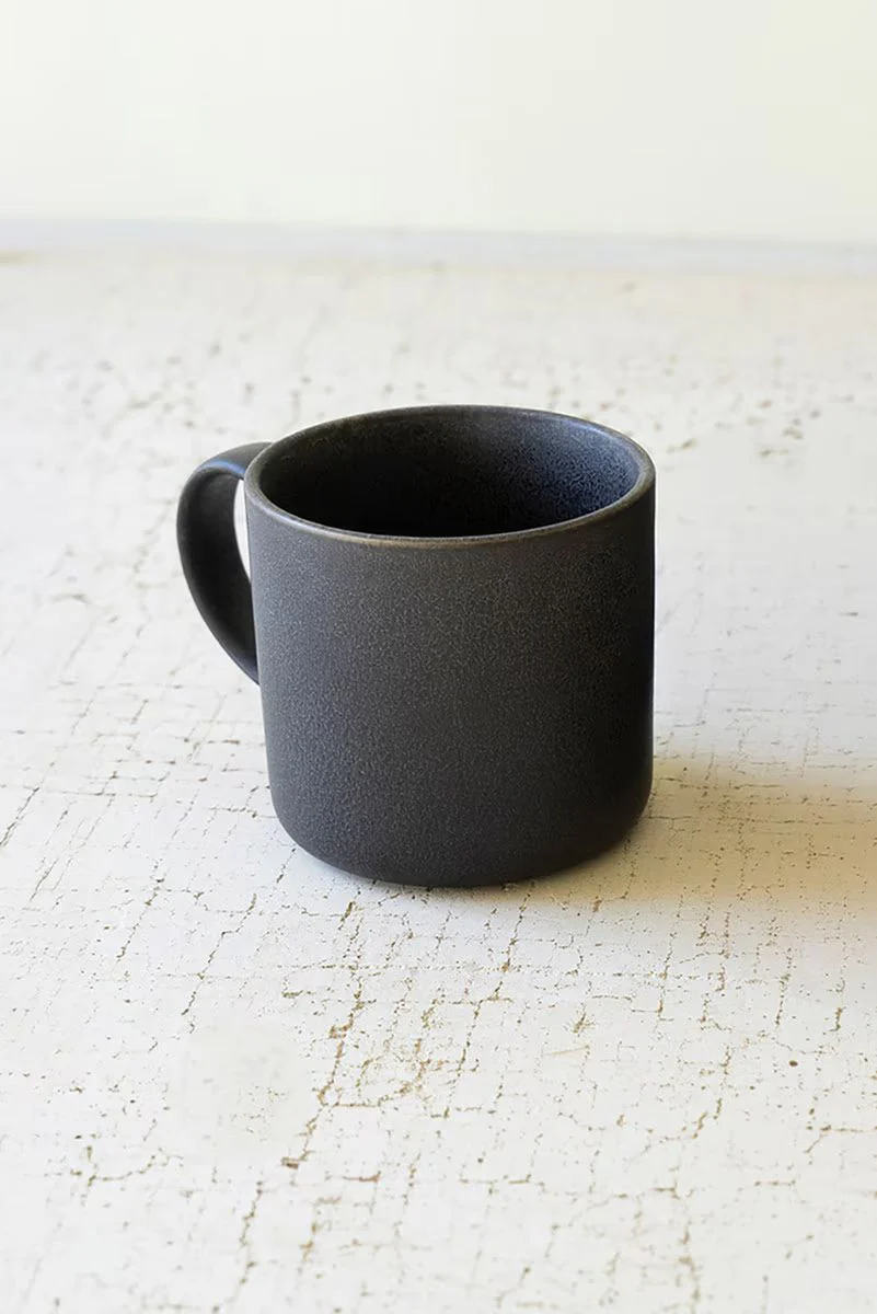 Set Of Four Graphite Ceramic Mugs (Min 2) By Kalalou - Image 3