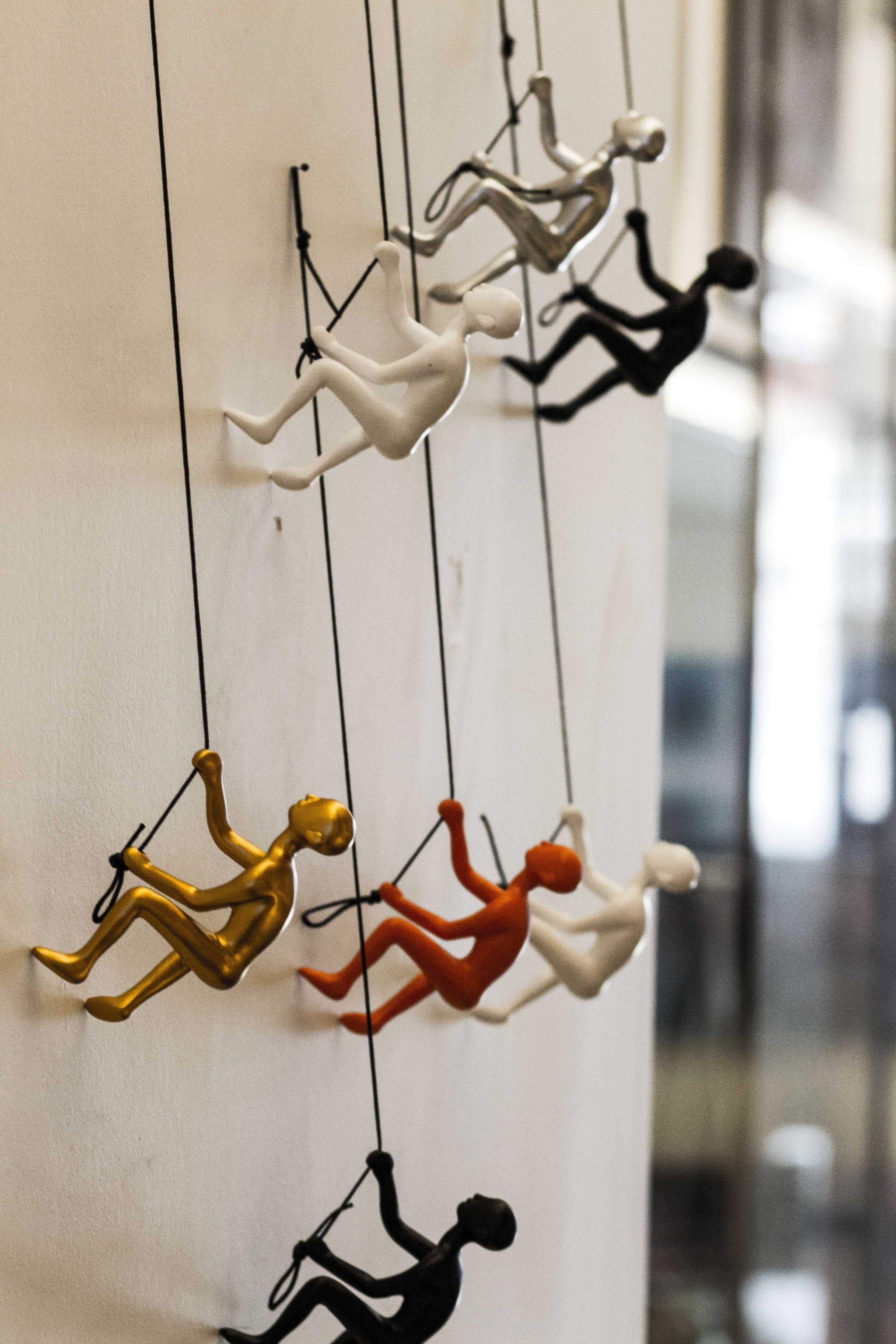 Set of Nine Rainbow Resin Novelty Hanging Dimensional Sculpture By Homeroots - Image 5